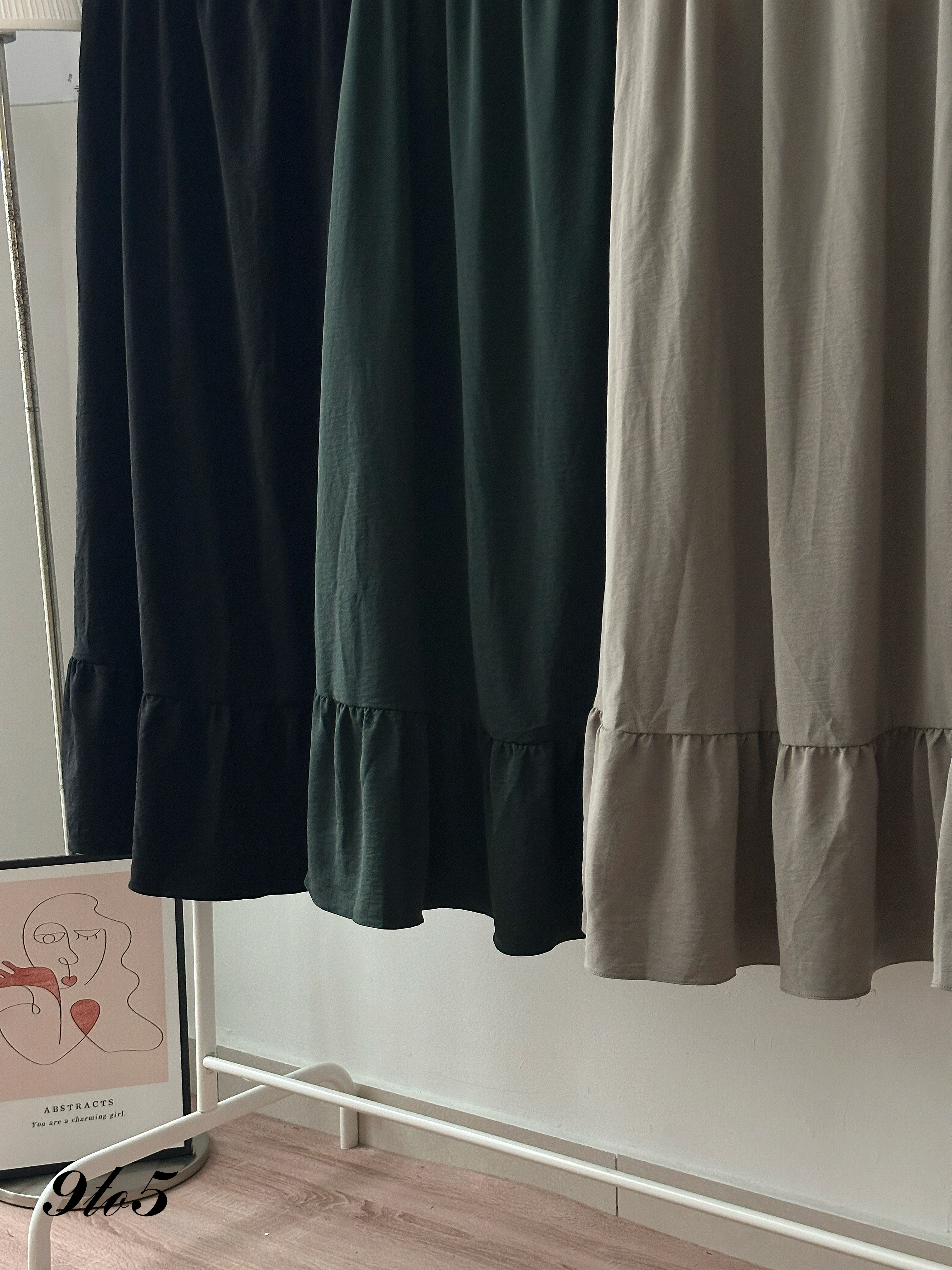 S2007 Ruffle Wrap Skirt - 3 Colors 