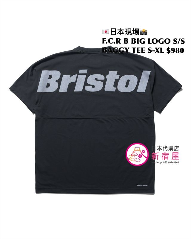 F.C.REAL BRISTOL BIG LOGO S/S BAGGY TEE | 日本代購店- 新宿屋