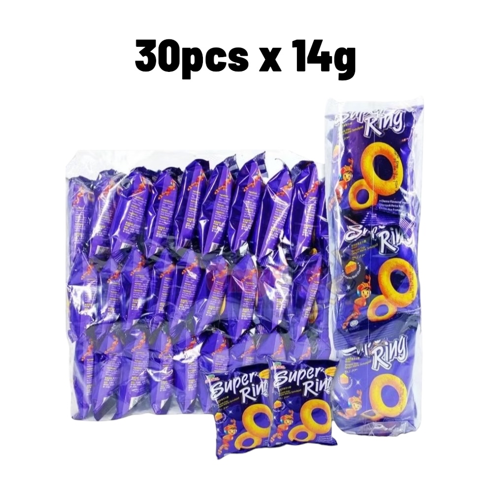 30pcs x 14g Oriental Super Ring cheese snack (Keropok Bundle)