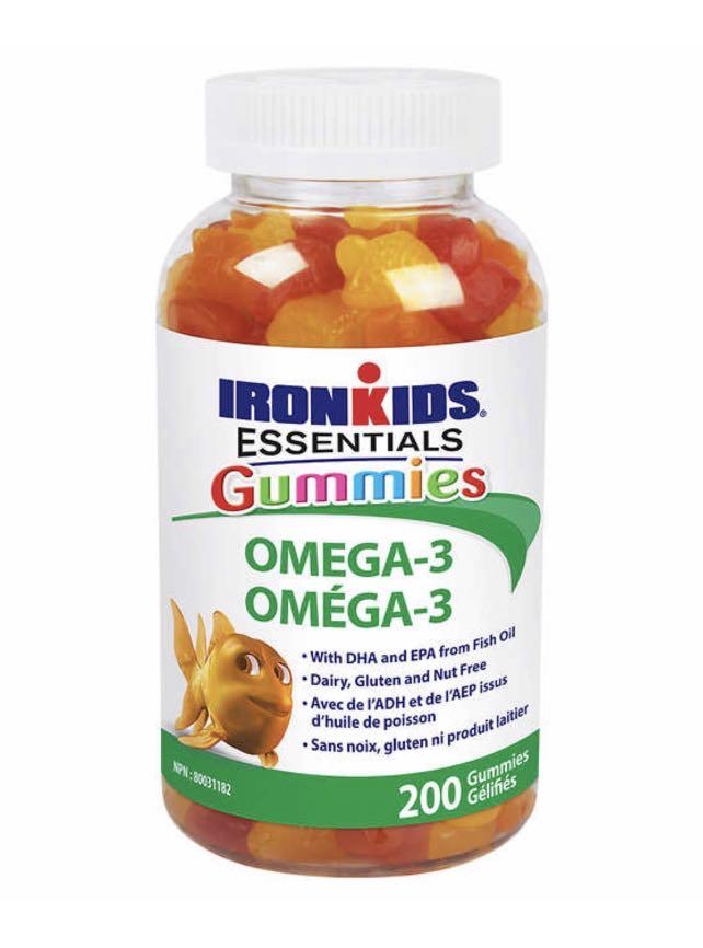 IronKids Essential Omega-3 軟糖 - 200粒大量裝 《🇨🇦加拿大製造》