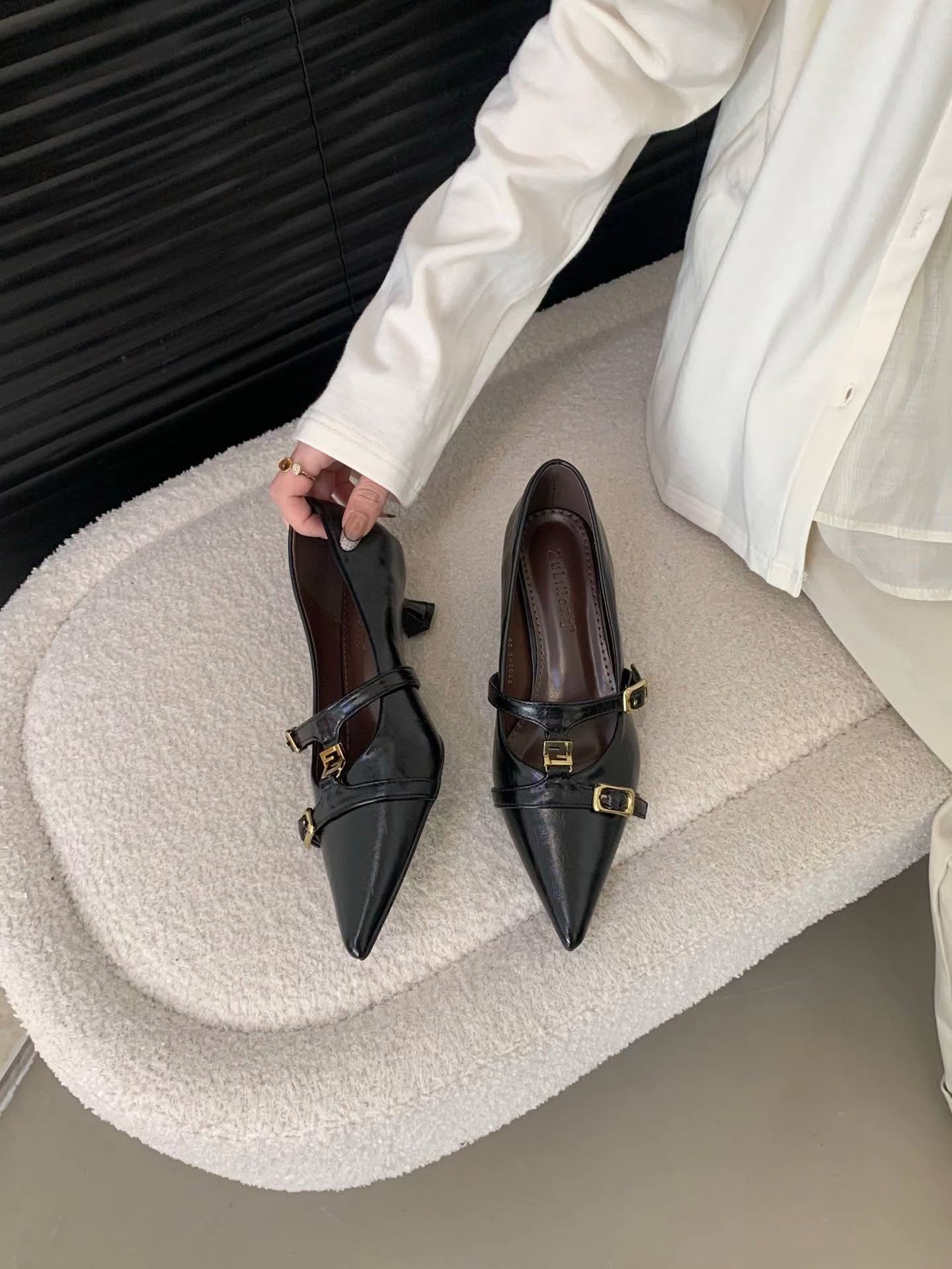 7388-2 法式气质玛丽珍高跟鞋🇨🇳