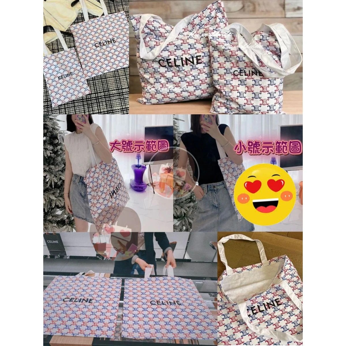 剩小Size【BB00193】CELINE 法國🇫🇷B0030 Tote Bag 帆布袋