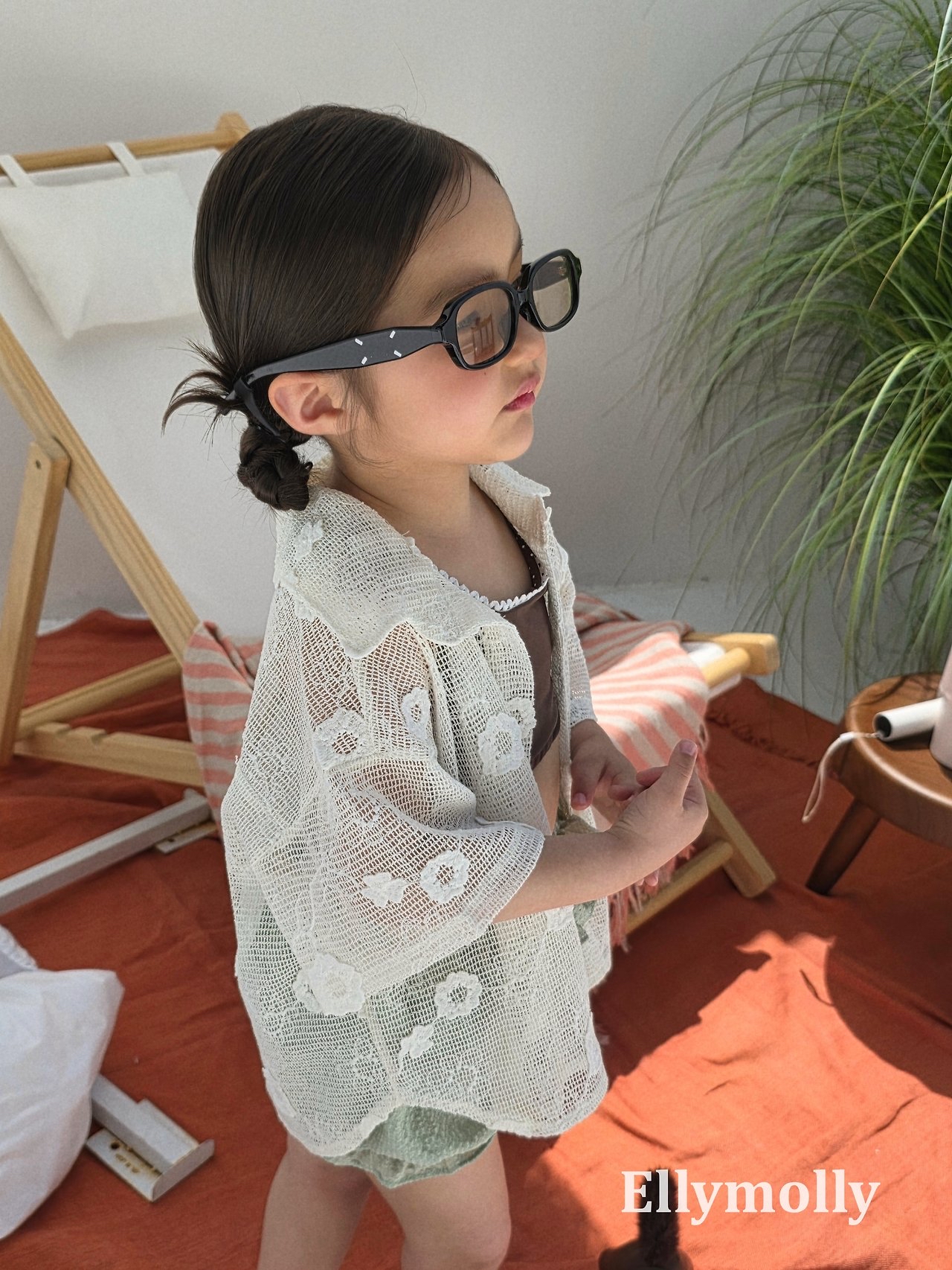 Ellymolly | Flower shirt(size 7(90-100)