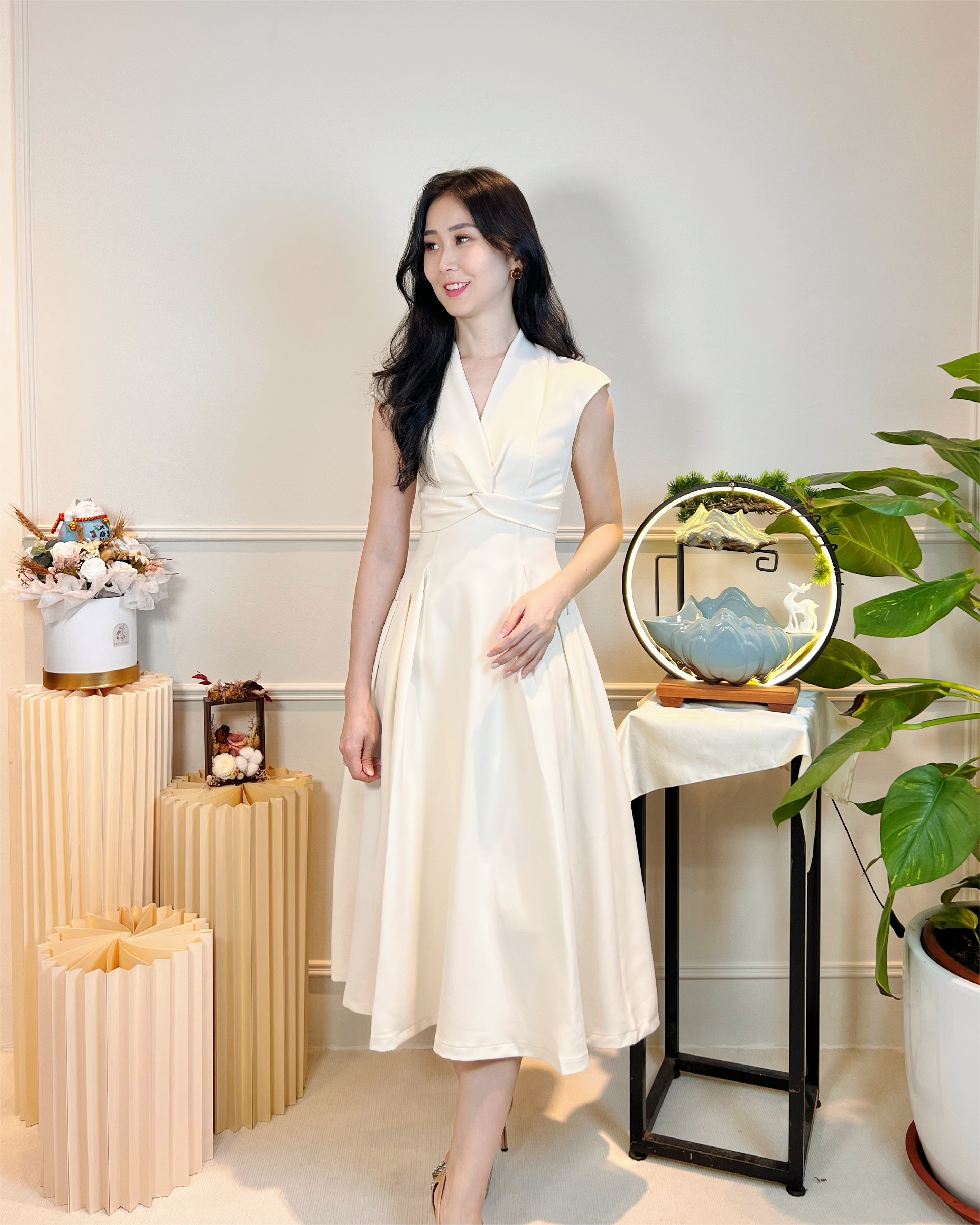 5092 Elena Grace Midi Dress