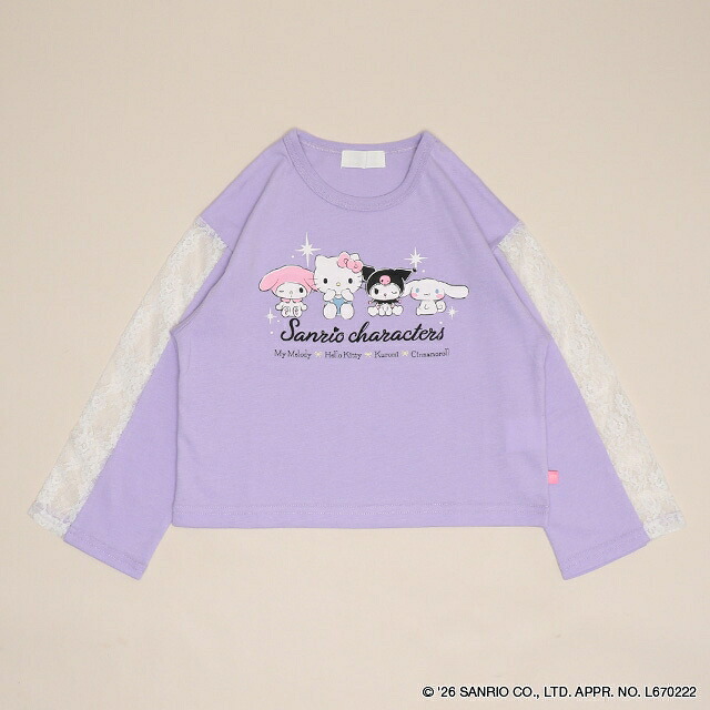 🆕【⭐訂購⭐】日本直送 🇯🇵🌀#Sanrio 蕾絲邊 長袖Tee［2款選］🌀 [ELIA-0094][261013]