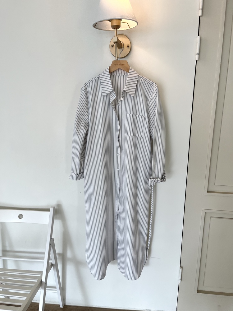 The Striped Shirt Dress