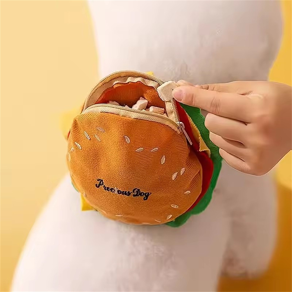 漢堡包狗狗牽引繩 狗鏈 遛狗牽引繩 寵物背包 背囊 M [平行進口] HK2738