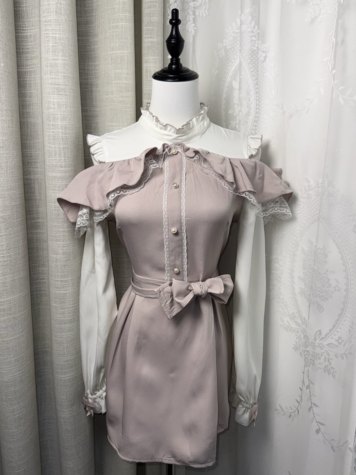 J-Fashion Ryousangata Pastel Coquette Aesthetic Doll Dress