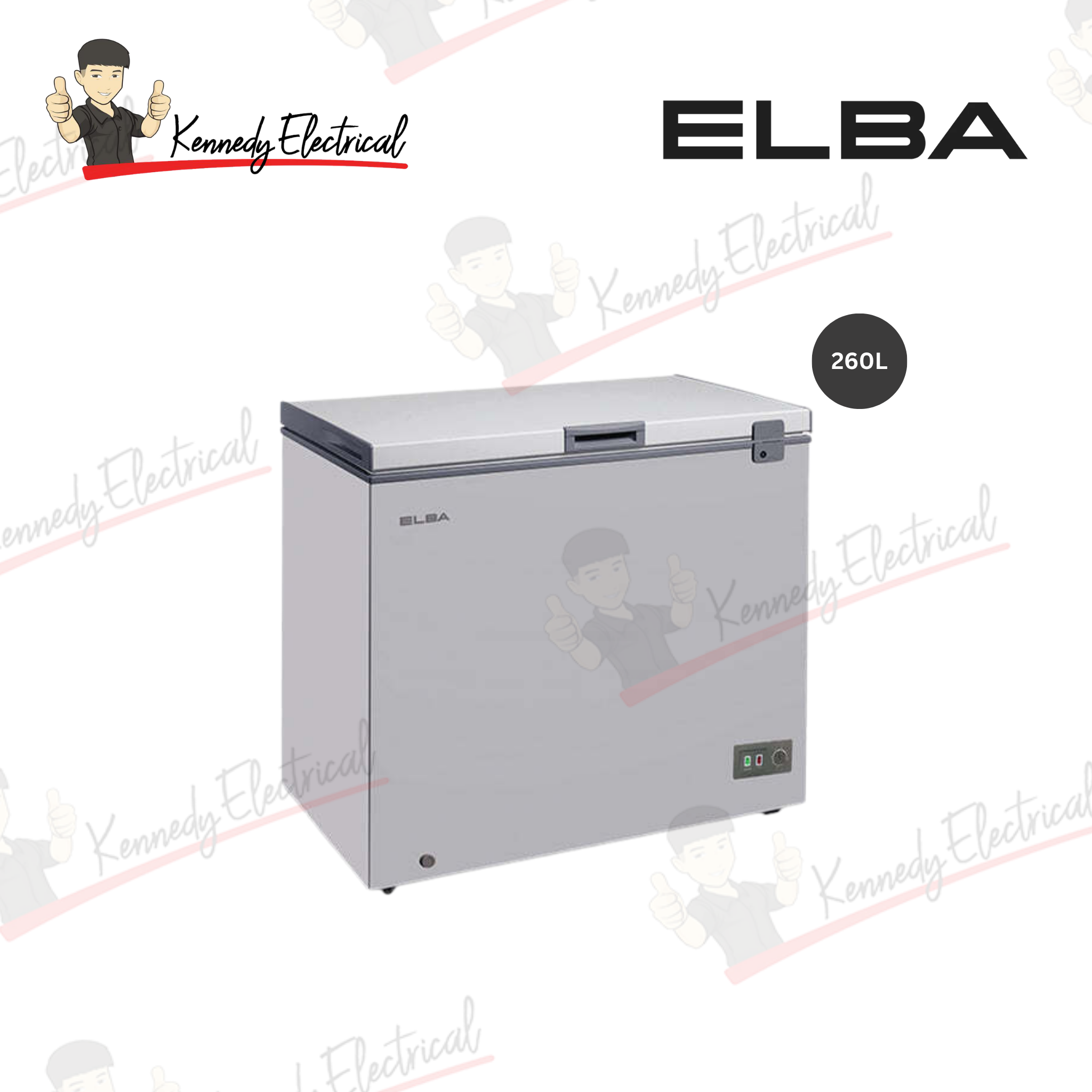 ELBA 260L Artico Series Chest Freezer (EF-E2620(GR))
