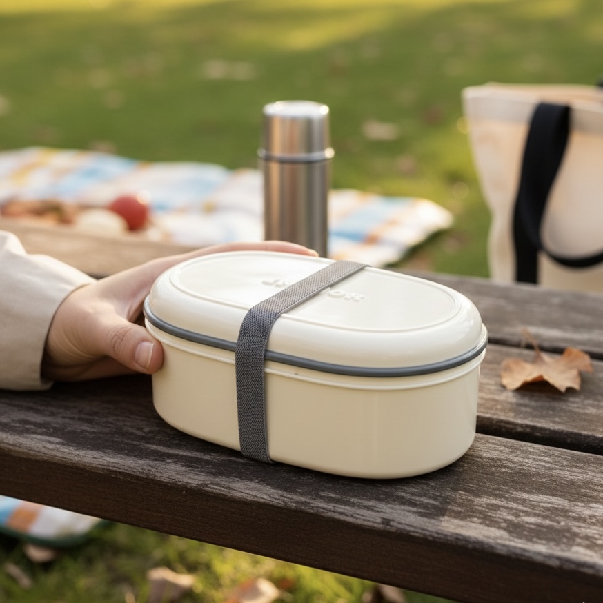 3COINS Microwave-safe enamel-style lunch box, 1 tier