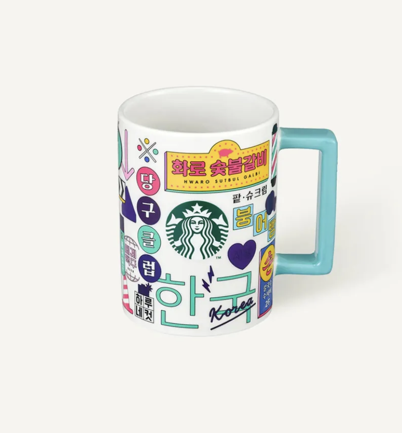 韓國 Starbucks 星巴克 霓虹燈 遇熱變色 馬克杯 414ml｜Hangeul Sion Mug 