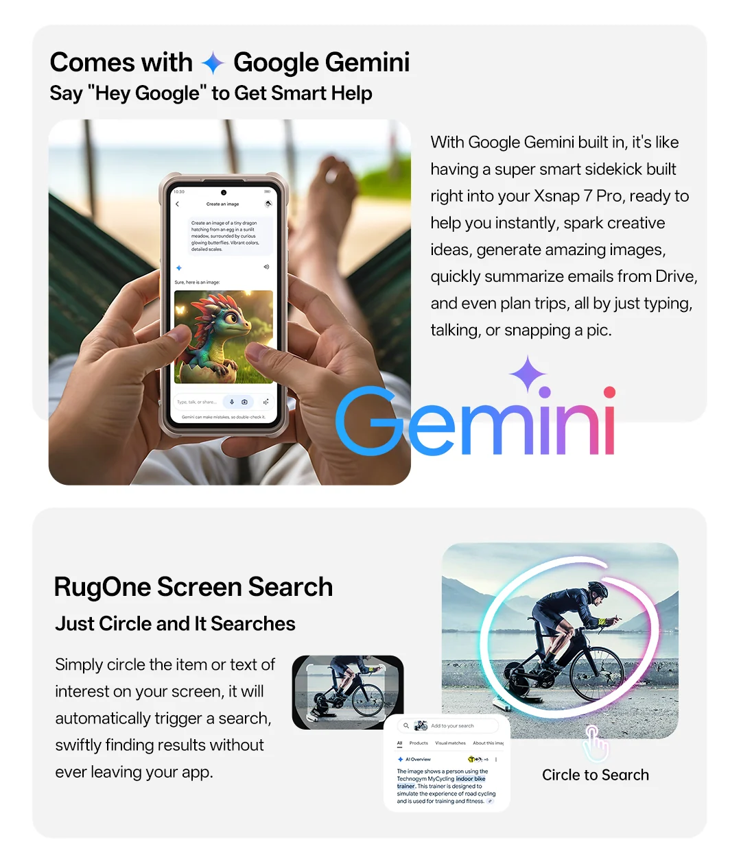 Google Gemini 與螢幕圈選搜尋