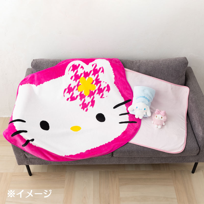 日本版Sanrio Hello Kitty Melody公仔頭毛氈 大約長125 cm