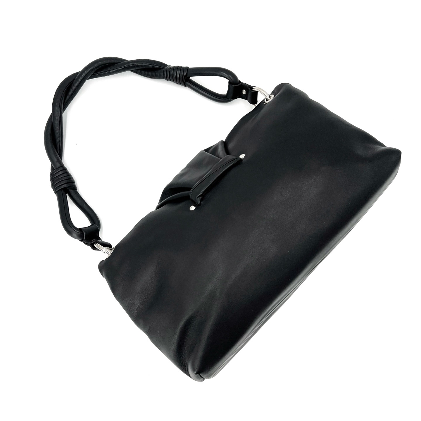 【預訂貨品】Dior Lady褶皺黑色羊皮腋下包