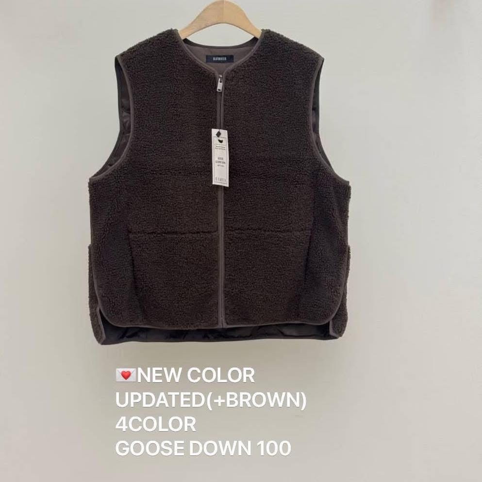 Goose down 拼羔毛羽絨背心