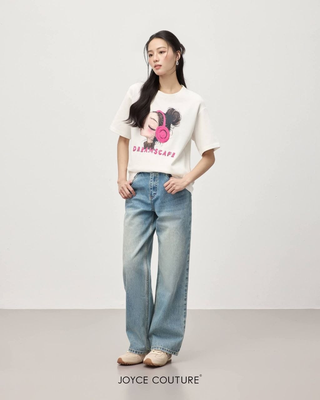 趣味印花Oversize上衣 T0072