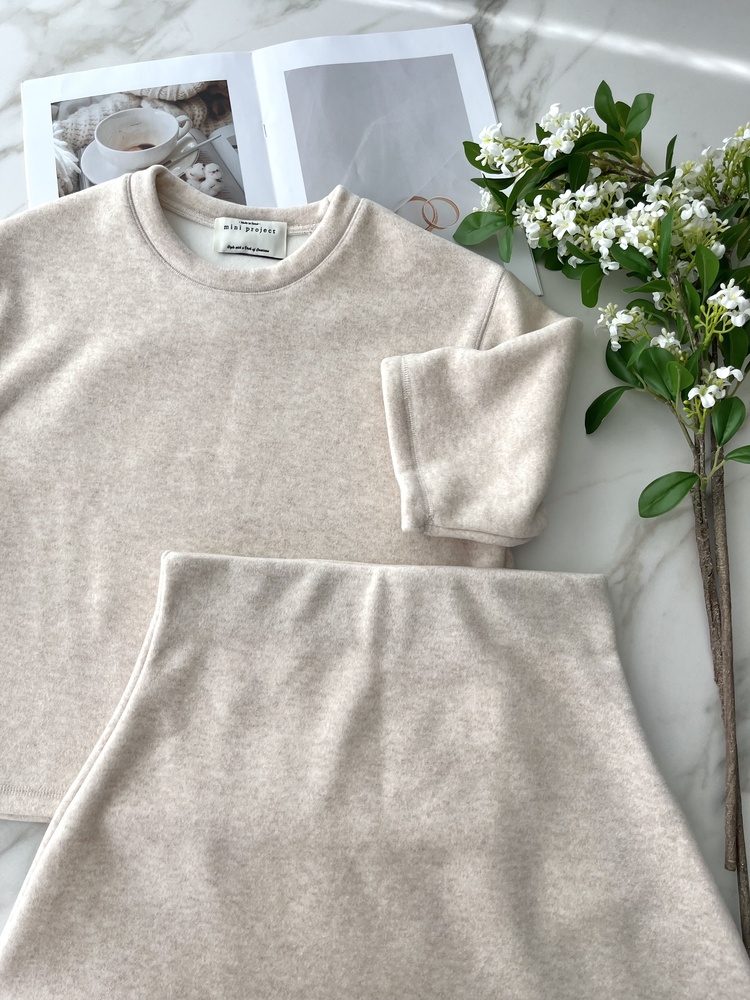 Brushed Cozy Lounge Set (Light Beige)