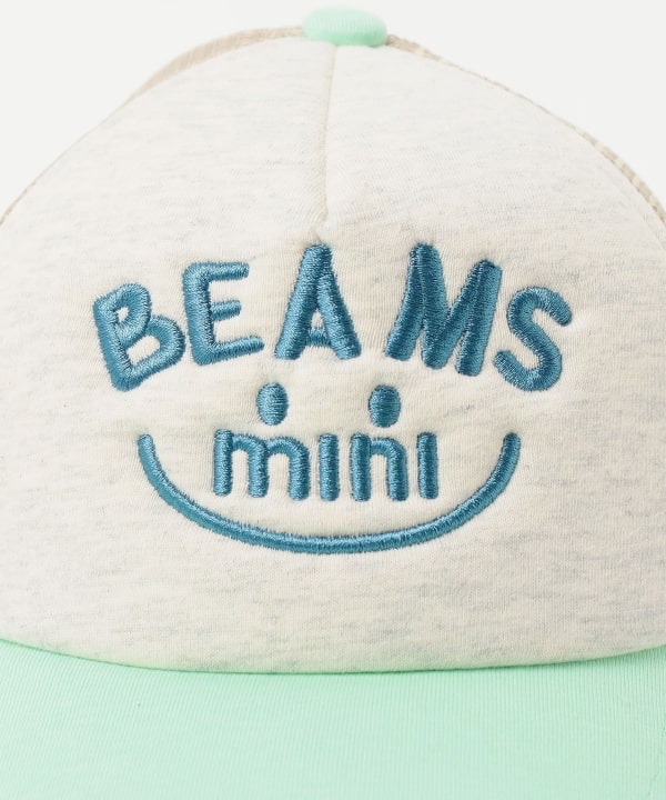 🇯🇵預訂 日本直送🇯🇵Beams Mini四色標誌刺繡微笑拼色網眼帽