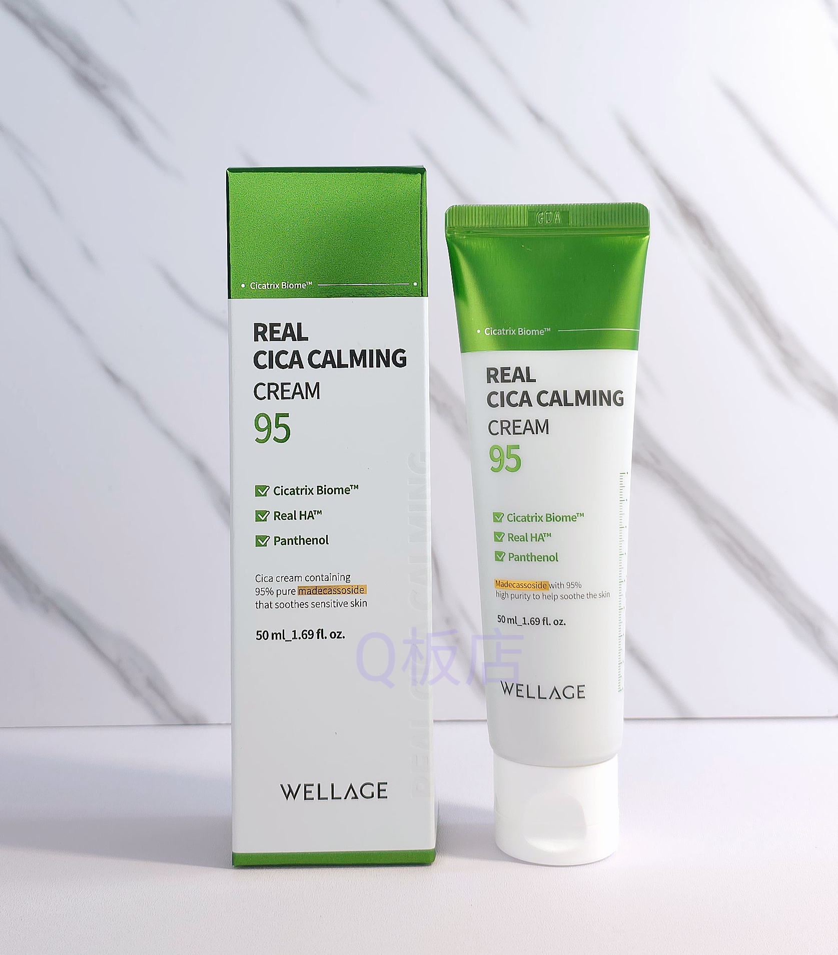 Wellage Real Cica Calming 95 Cream 唯拉珠積雪草舒緩乳霜 50ml
