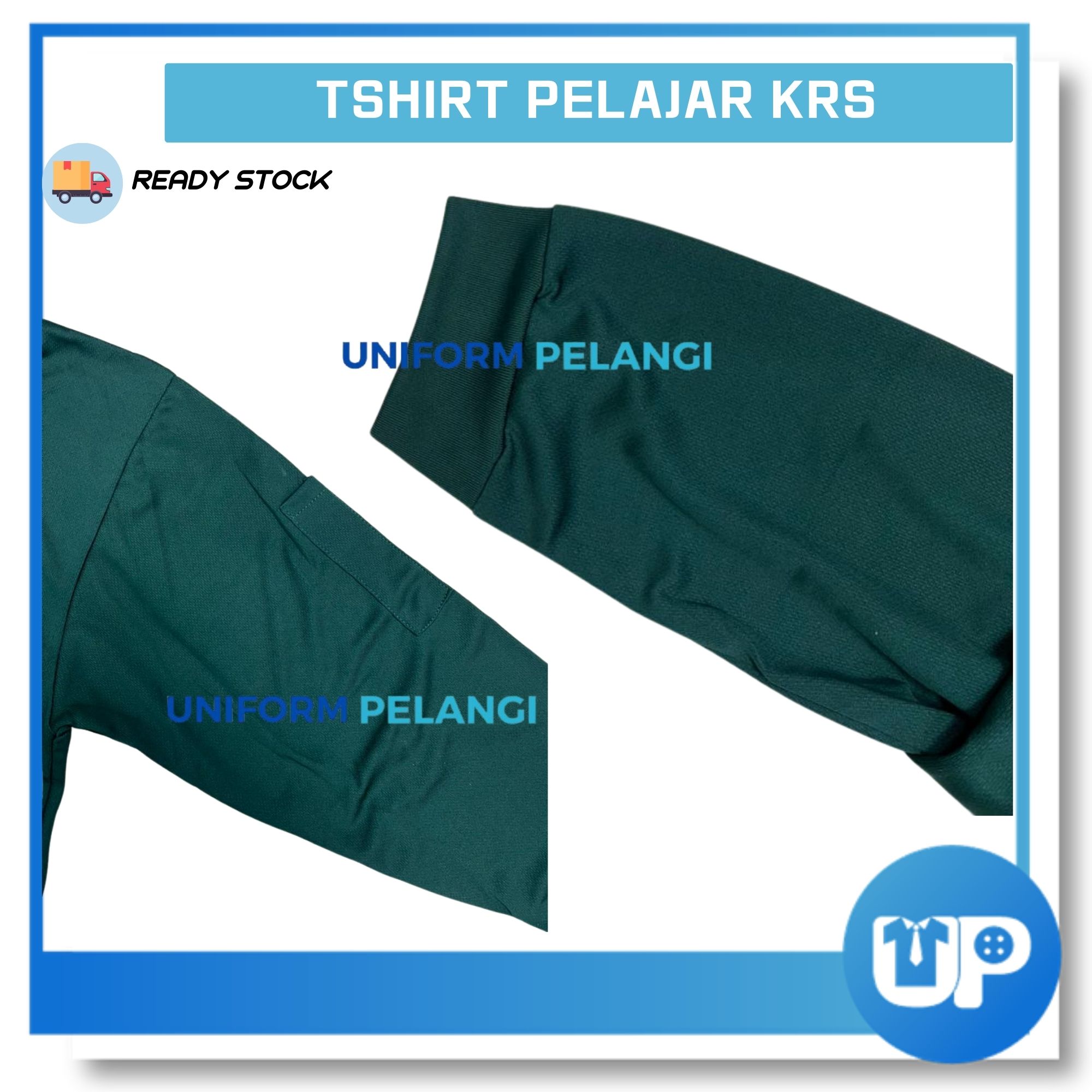 KRS Tshirt New Design Lengan Panjang Microfiber Short Sleeves Kadet Remaja Sekolah Kokurikulum
