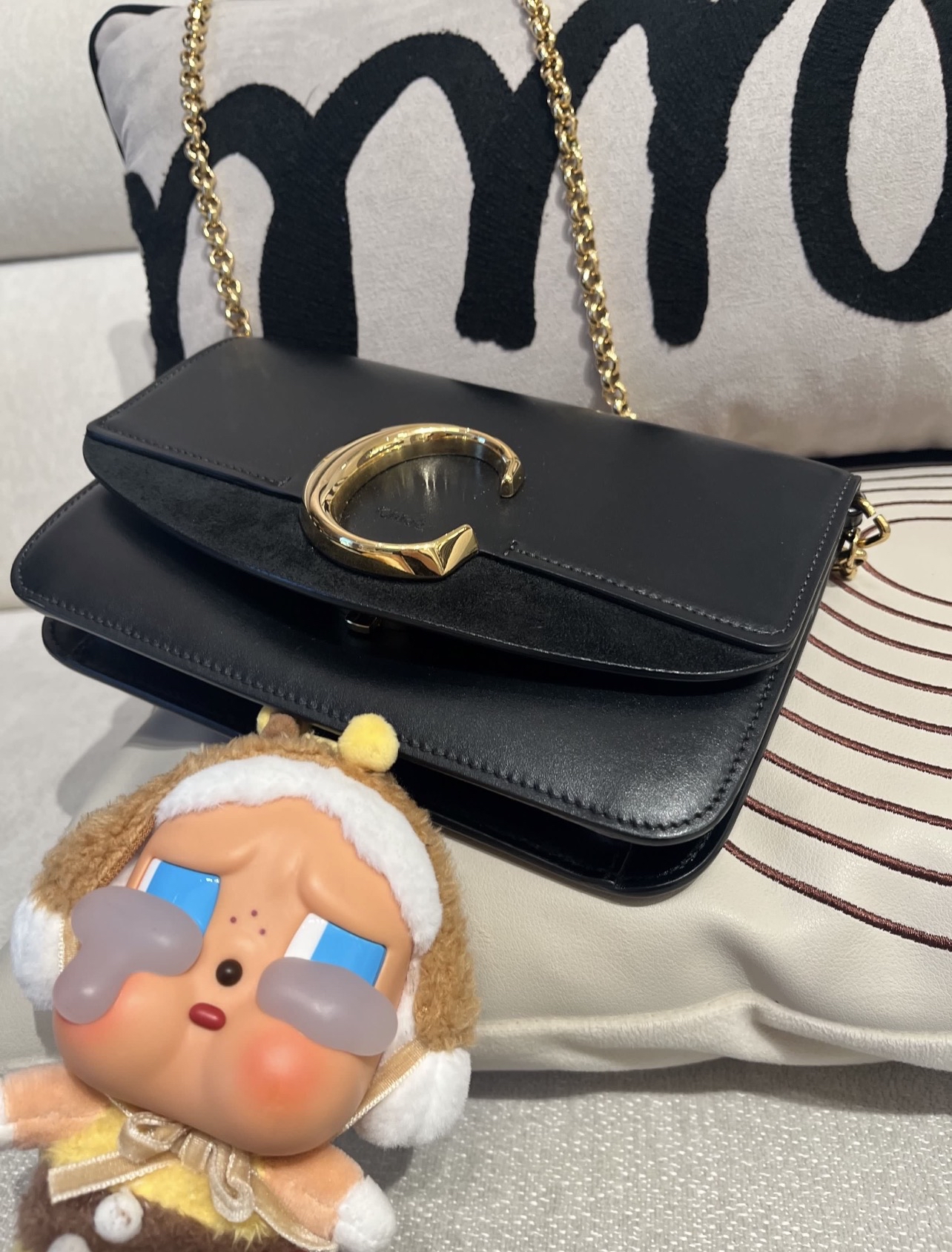 Chloe C chain bag calfskin  98%new✅證書 ✅Dust bag