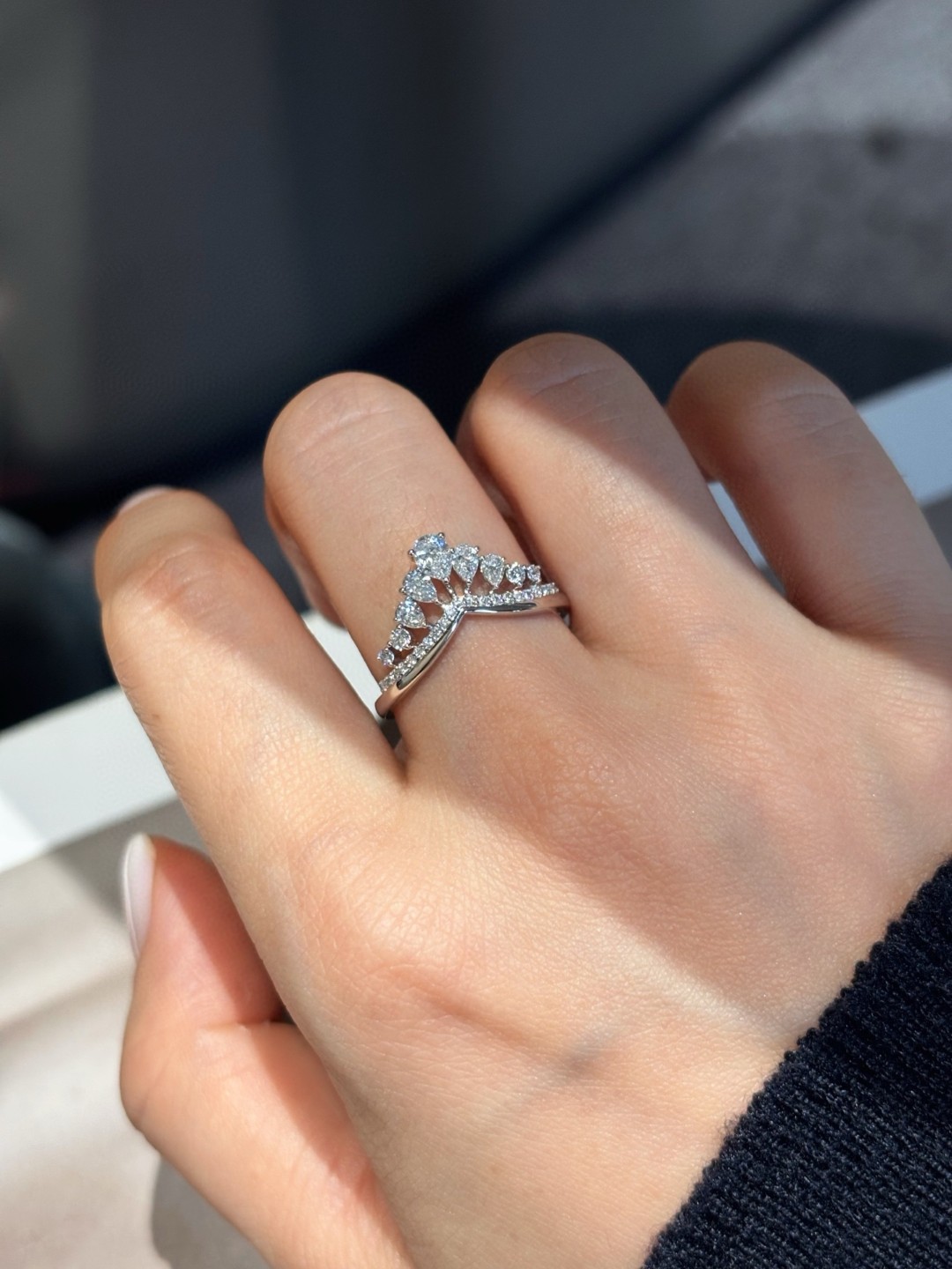 18K Lab Diamond Ring 