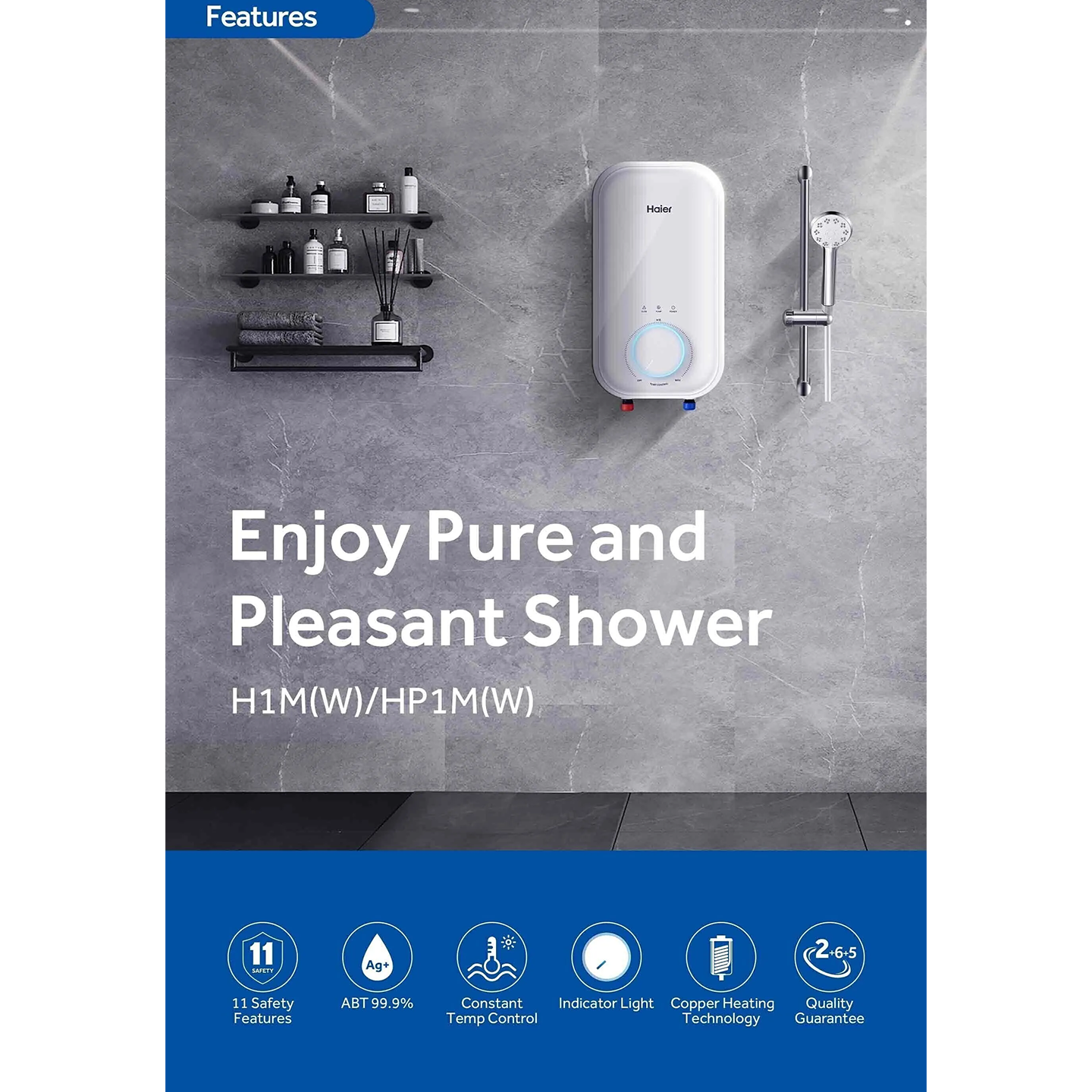 Haier 3.9kW DC Pump Water Heater (EI39HP1M)