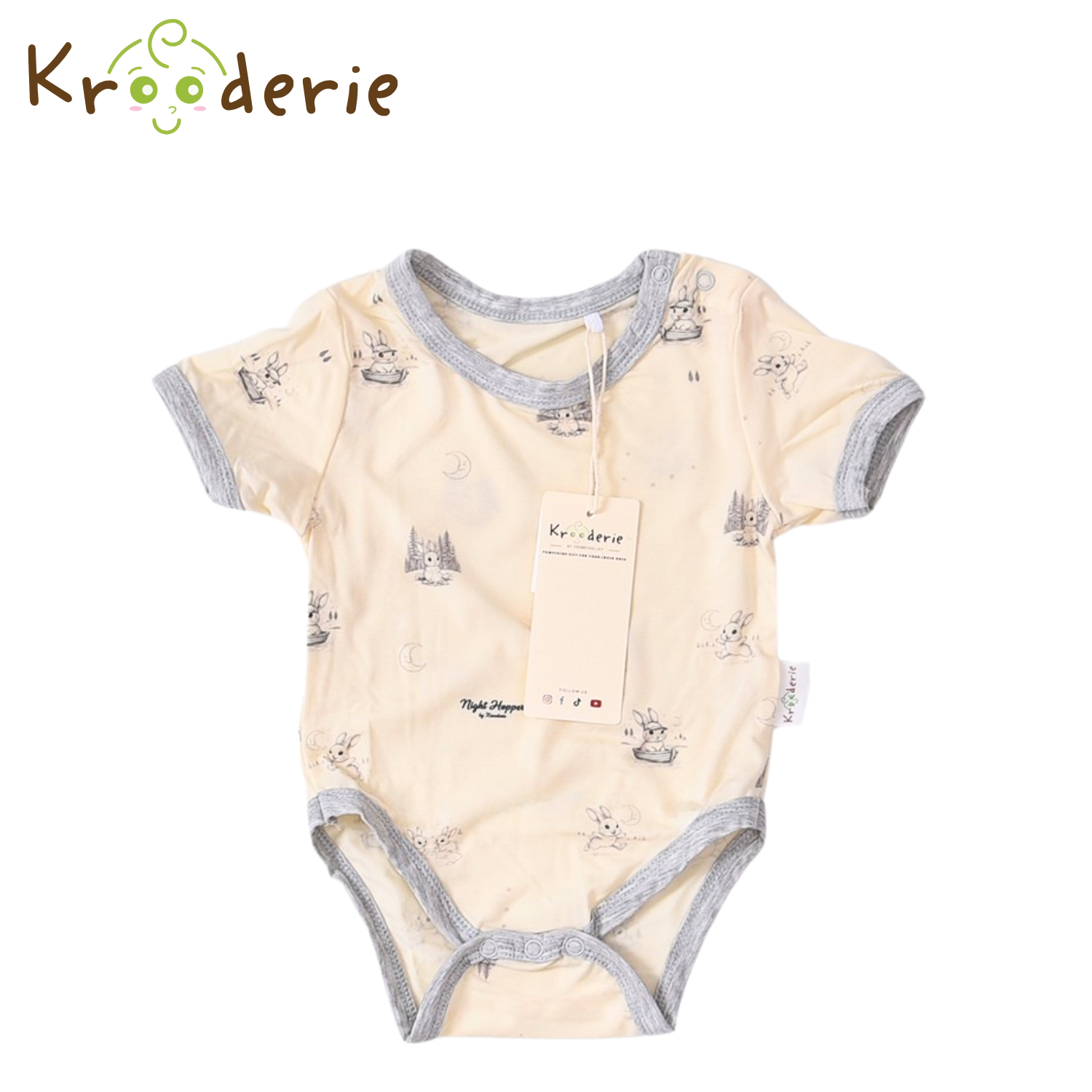 Krooderie TENCEL Short Sleeve Baby Romper