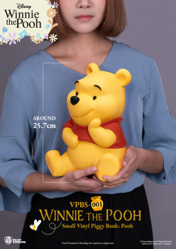 野獸國VPBS-001 小熊維尼系列 小型搪膠儲金公仔小熊維尼款