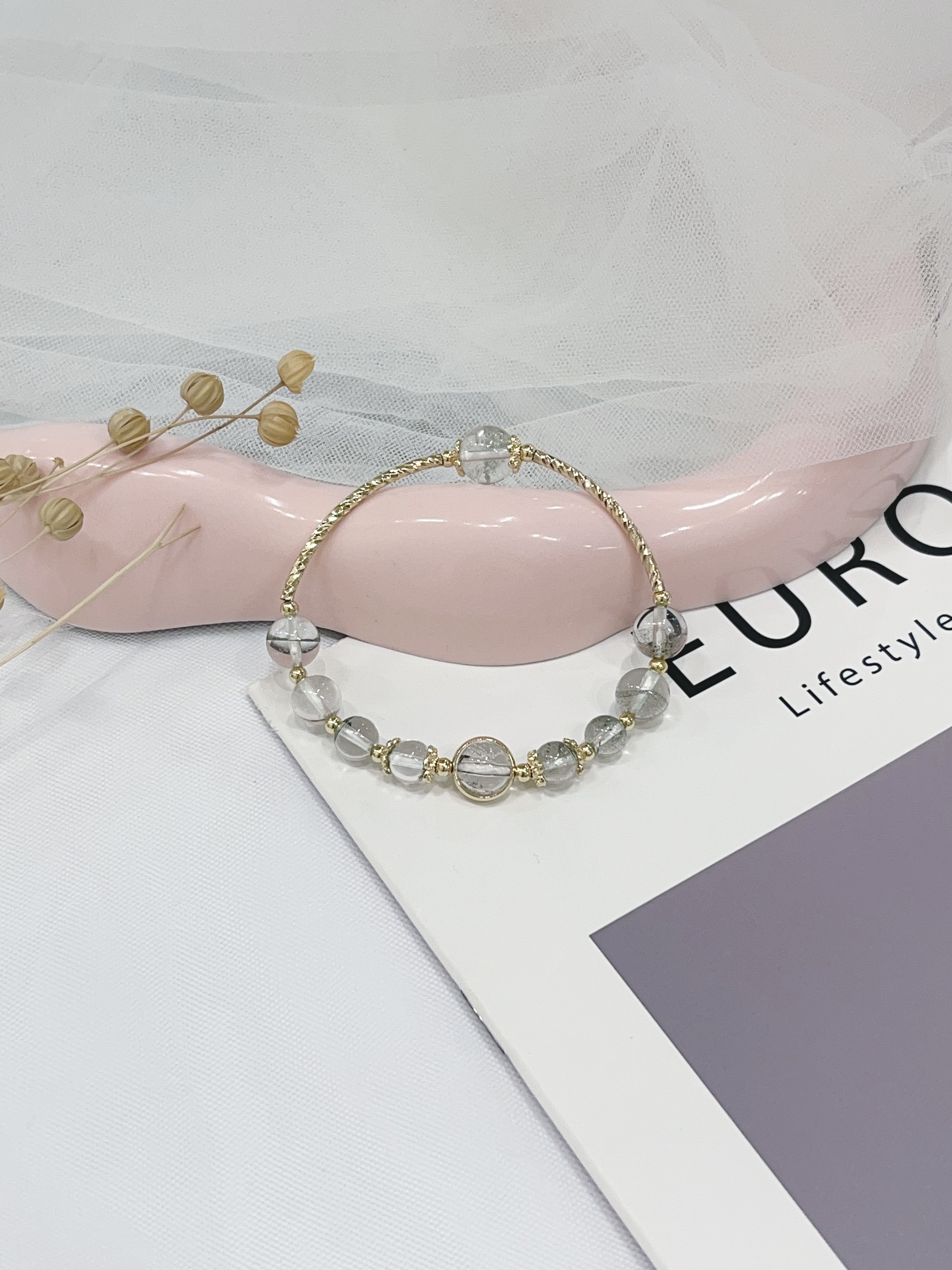 🌿 绿幽灵水晶手串 Green Phantom Quartz ｜6mm-9mm