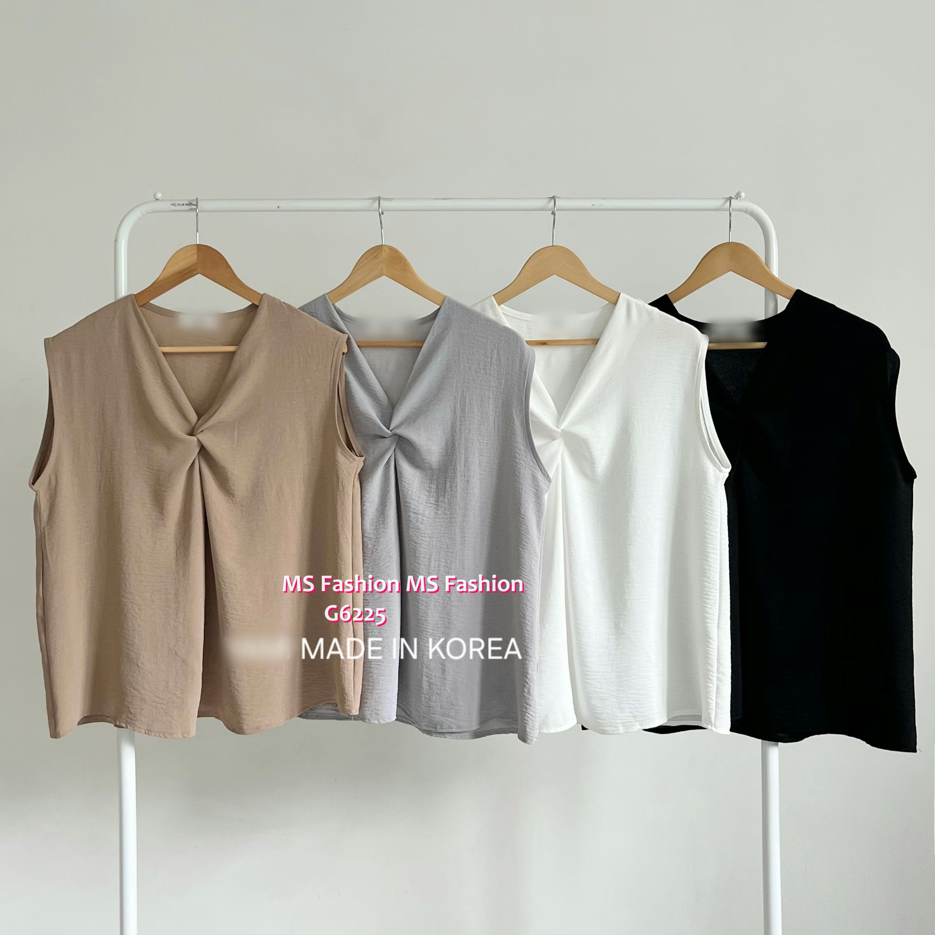 G6225 韓國🇰🇷V領扭結top