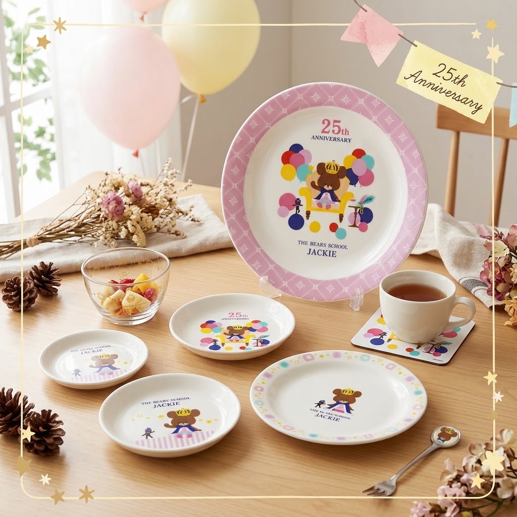 日本製 The Bears' School 25周年 金正陶器餐具