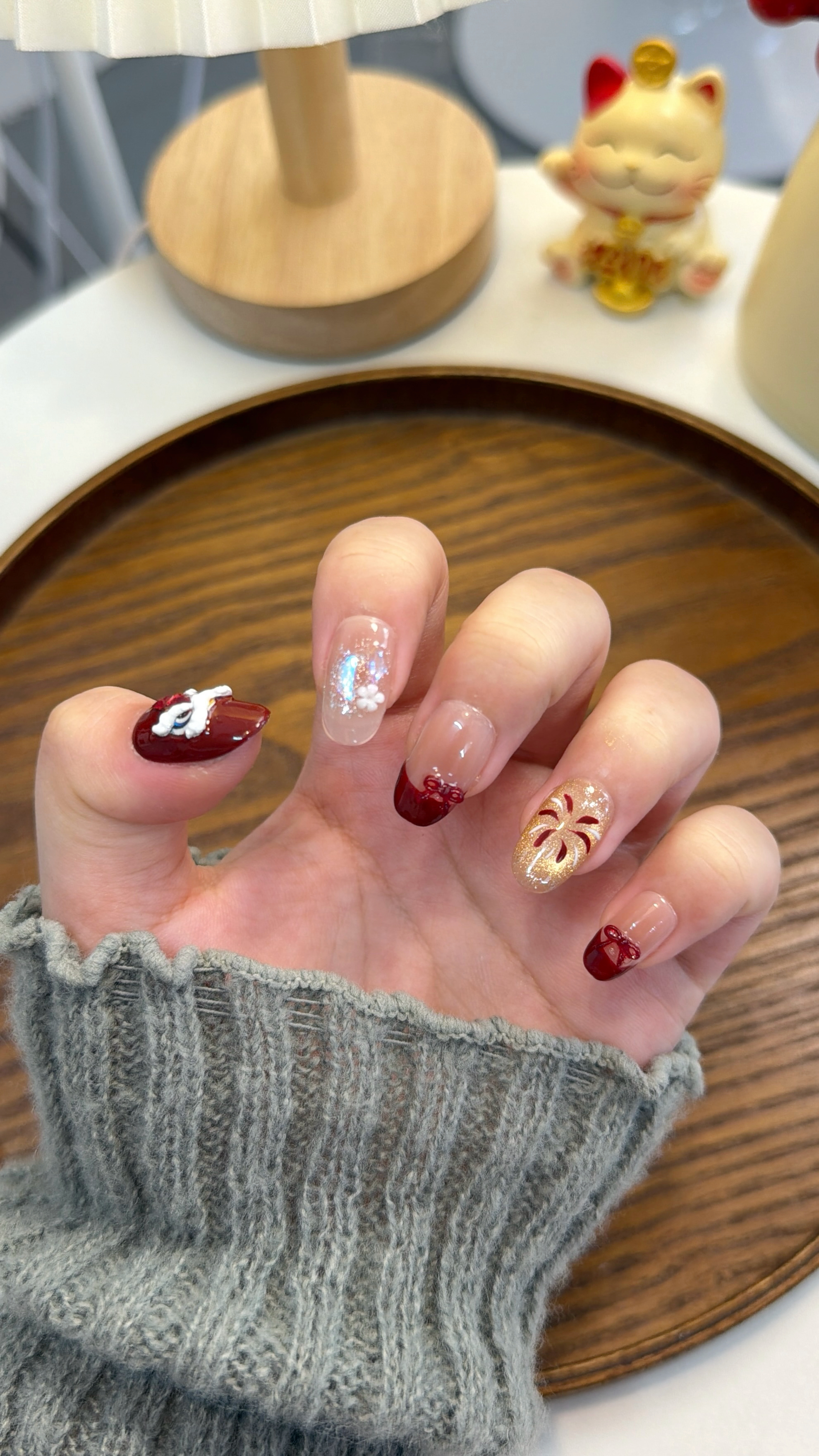 鸿运醒狮 短椭圆