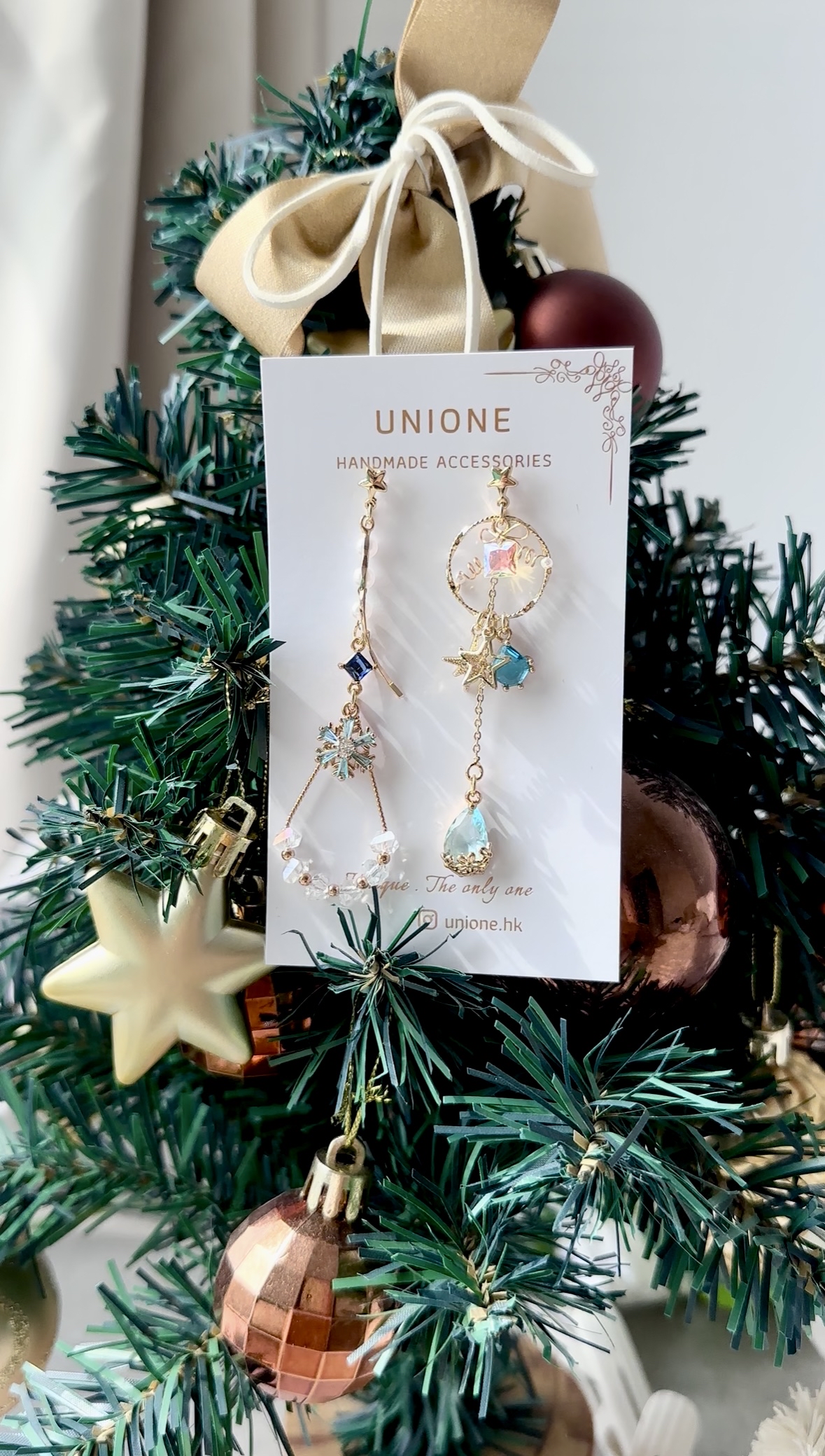 鴛鴦藍雪薄荷水滴耳環❄️