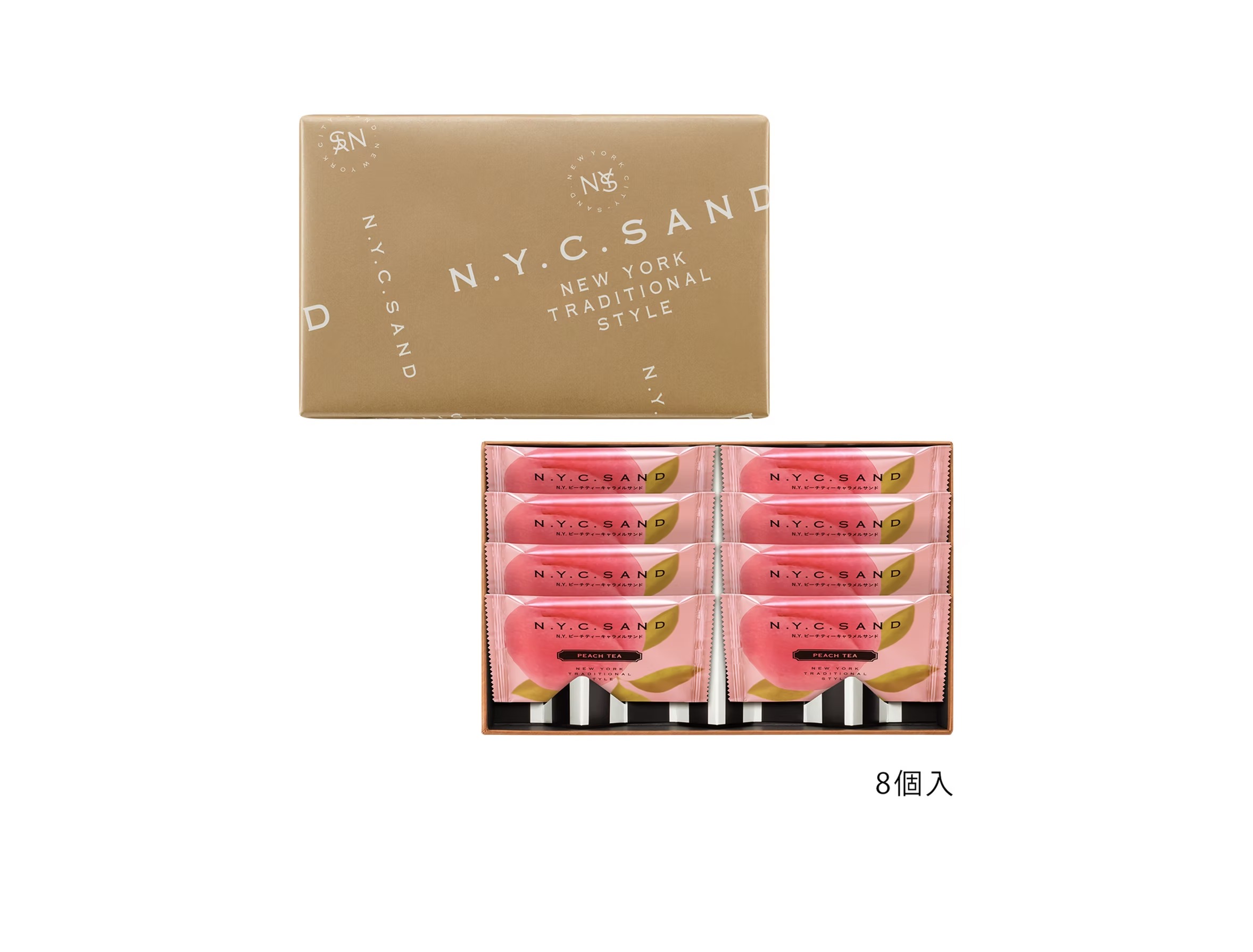 季節限定🇯🇵N.Y.C SAND 蜜桃茶焦糖夾心三文治 8入