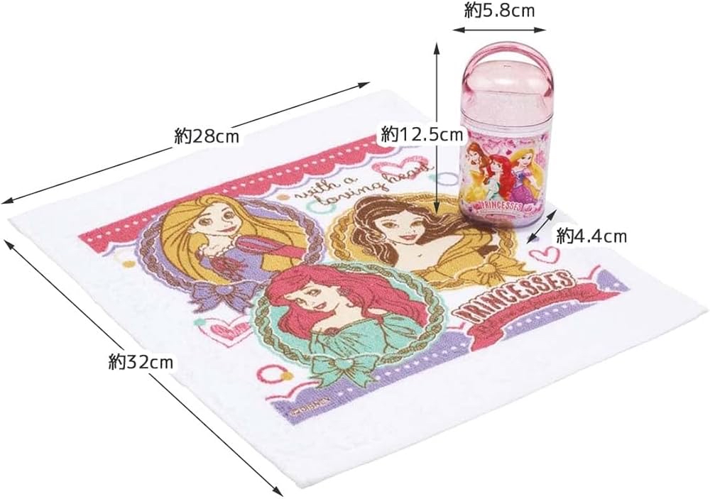 現貨🇯🇵兒童毛巾連盒套裝-迪士尼公主