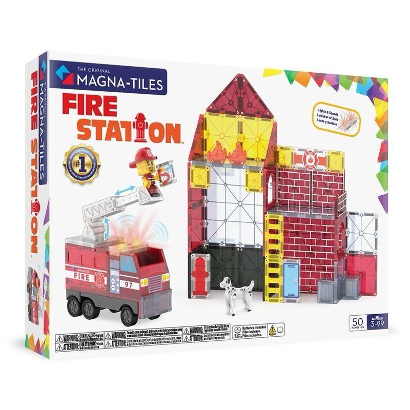 Magna-Tiles - 磁力積木消防局套裝 50 件組