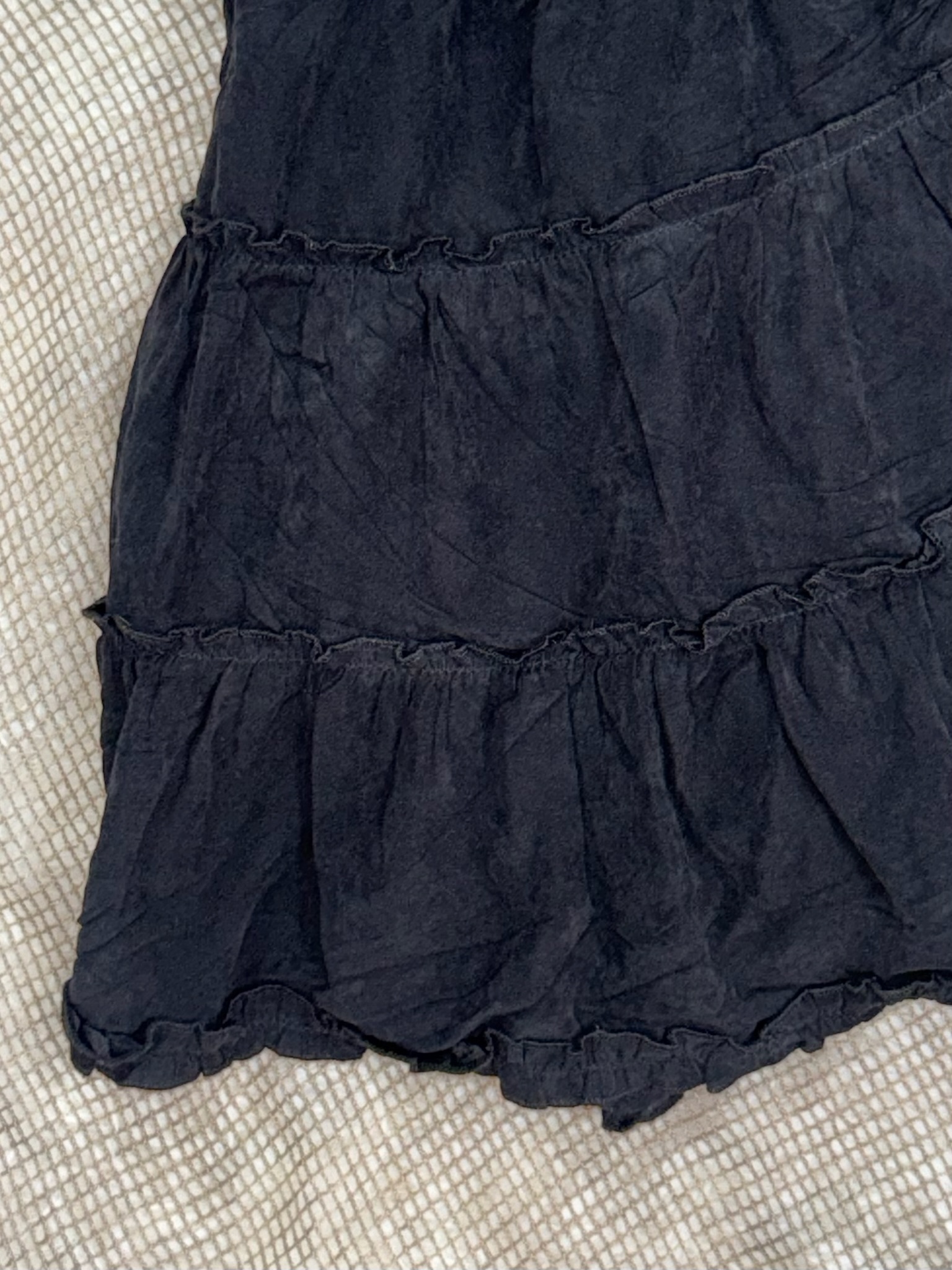 Vintage Black Tiered Cake Skirt