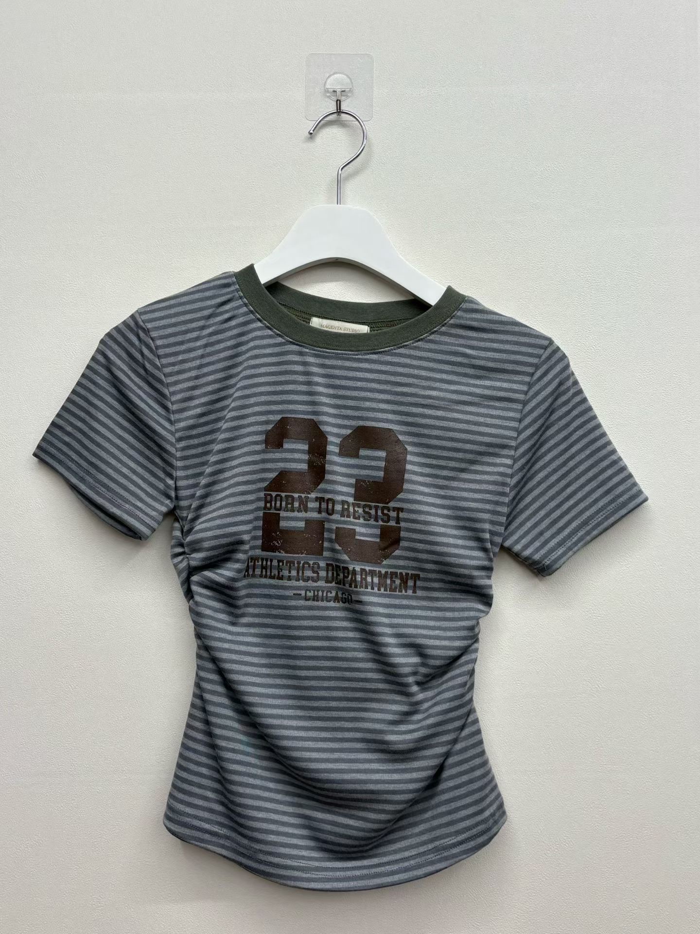 韓國23間條修腰top