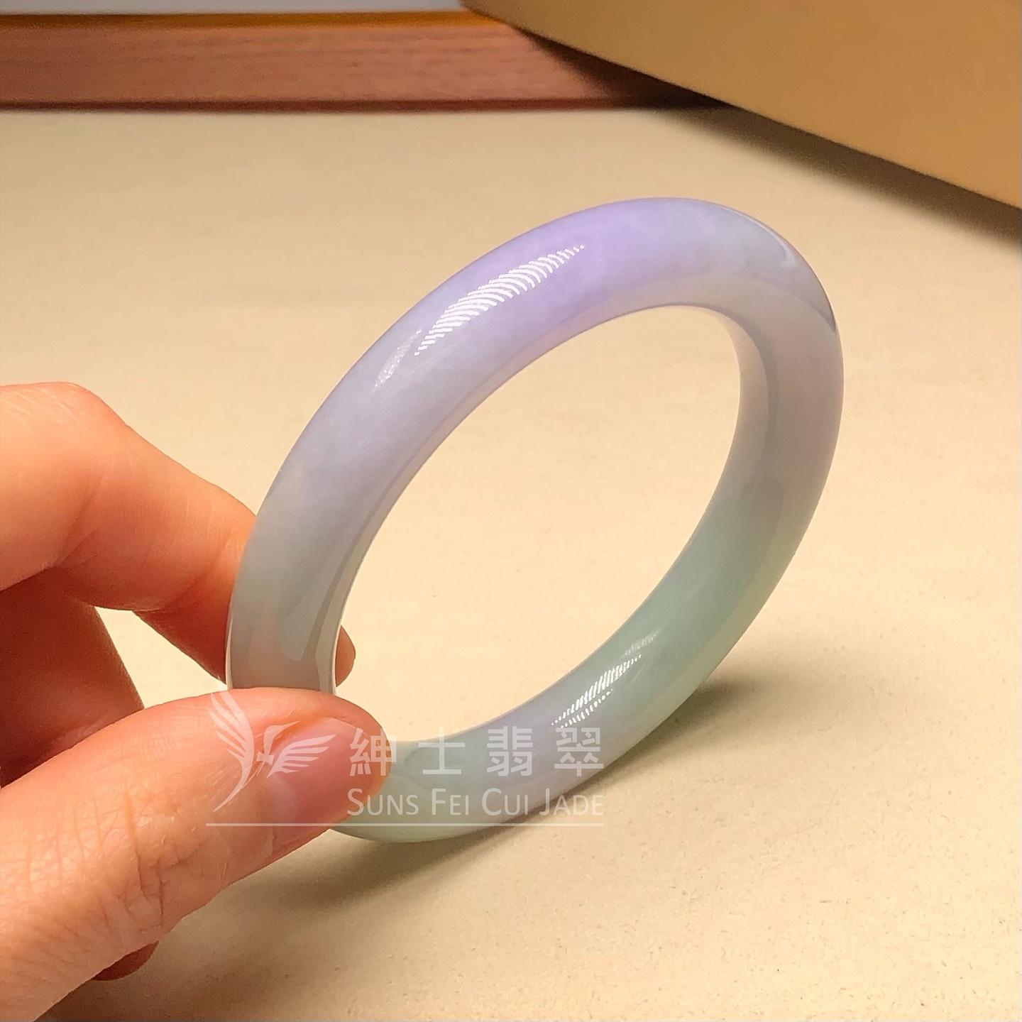 木那濃紫春彩圓鐲52.7mm