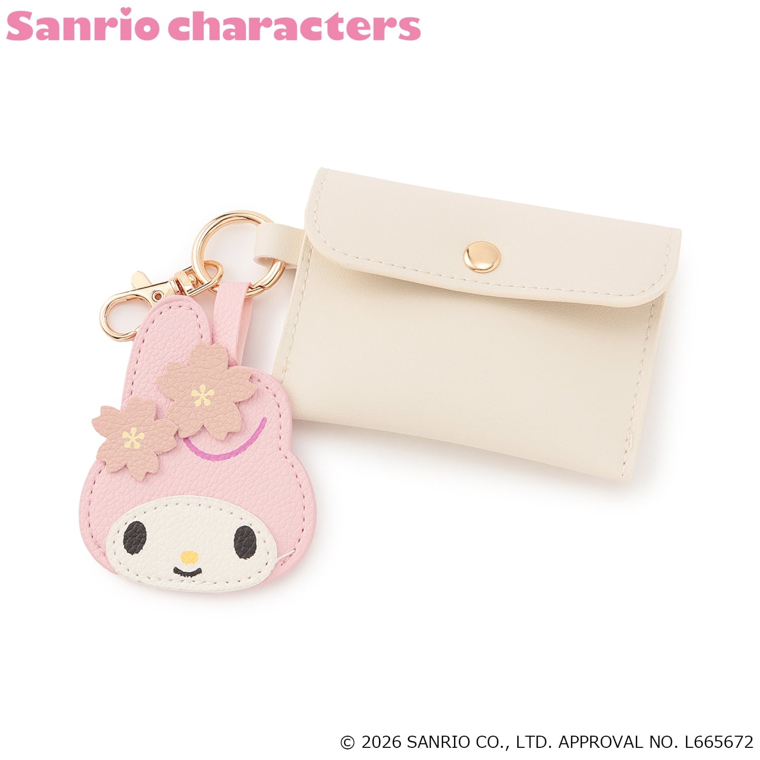 🆕【⭐訂購⭐】 🇯🇵日本直送🌀#Sanrio 合成皮革小物袋 連造型鏡掛飾［4款選］🌀[ELED-0052][260606]