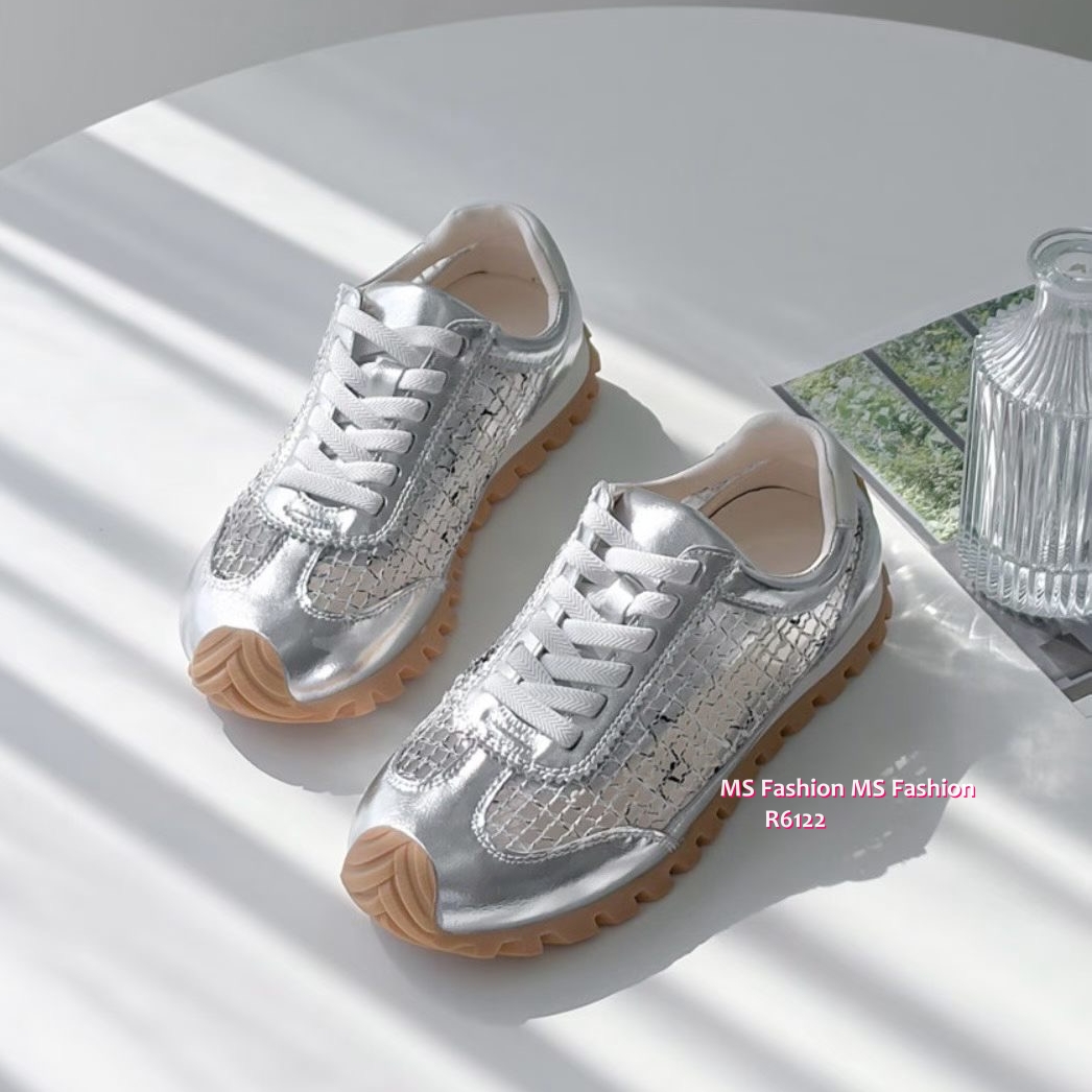R6122 韓國🇰🇷真皮拼網料sneakers