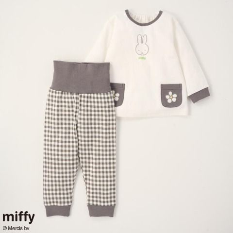 MIFFY BABY KID 小童 包肚款 睡衣 黑色格仔80/90/95