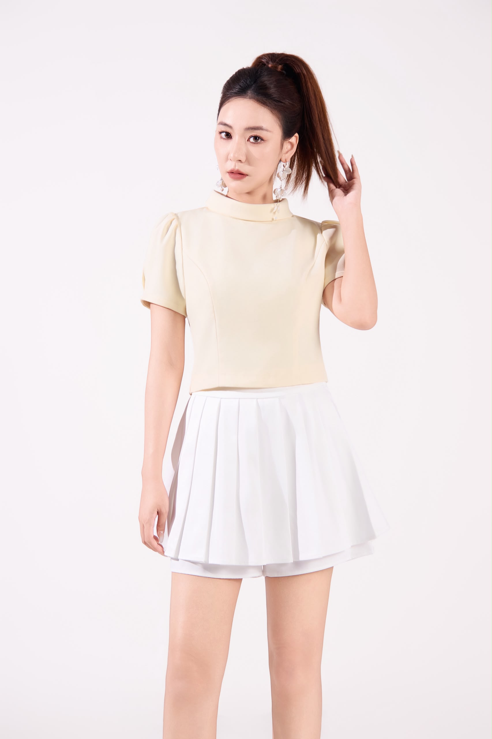 13141380 Classic Pleated Mini Skort