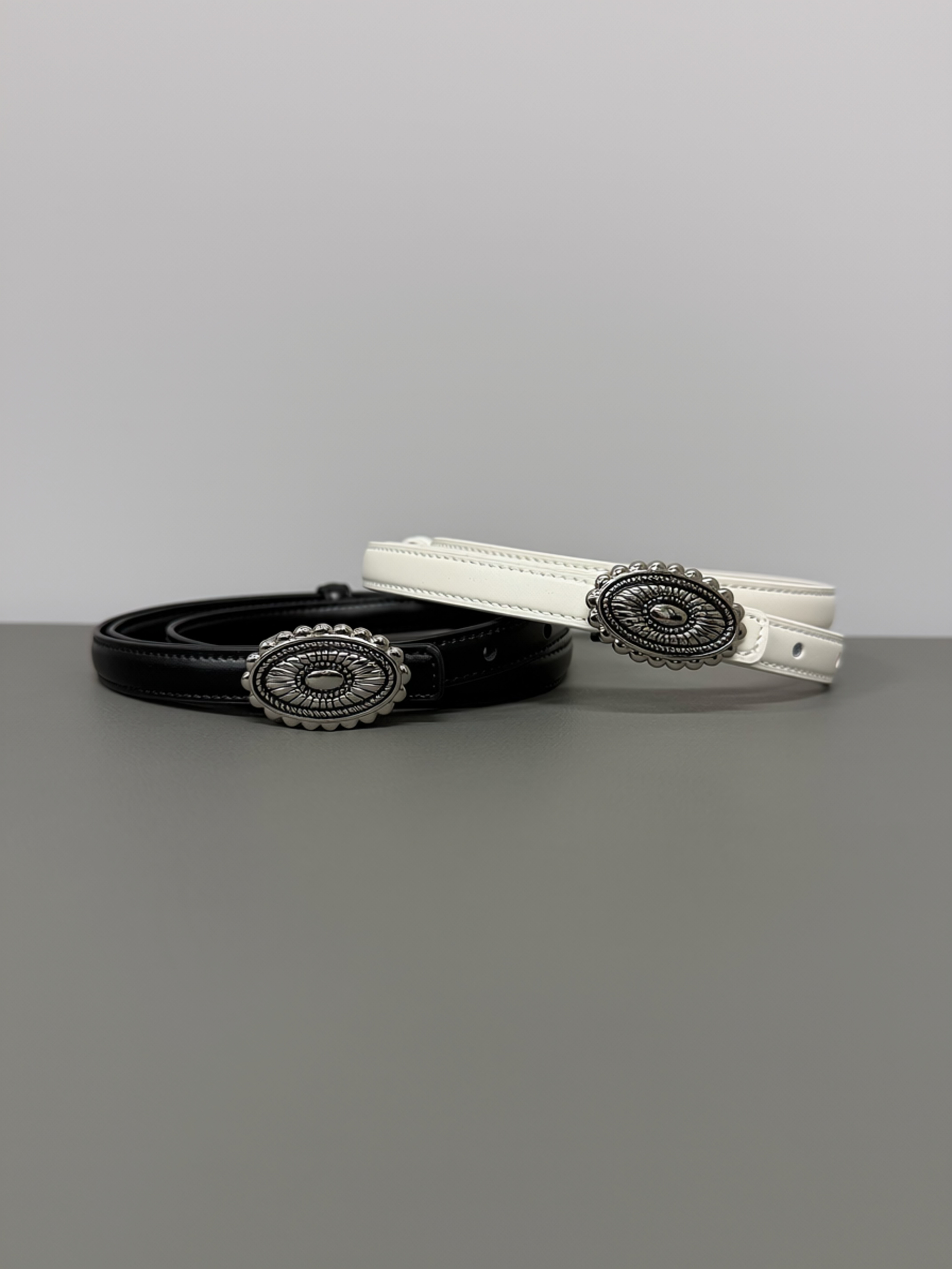 Vintage Concho Slim Belt #be16