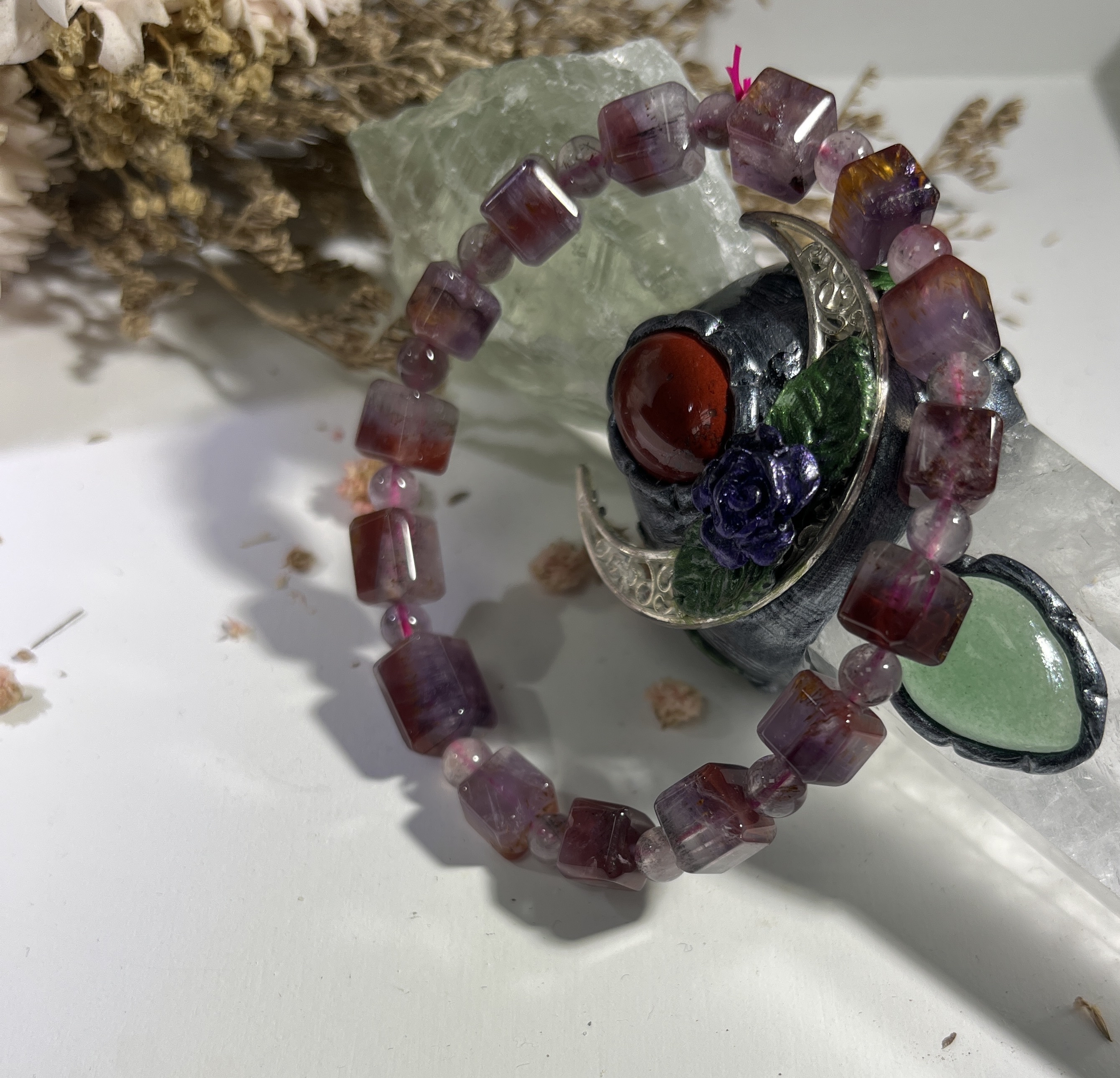 透體紫紅極光方糖 7m+