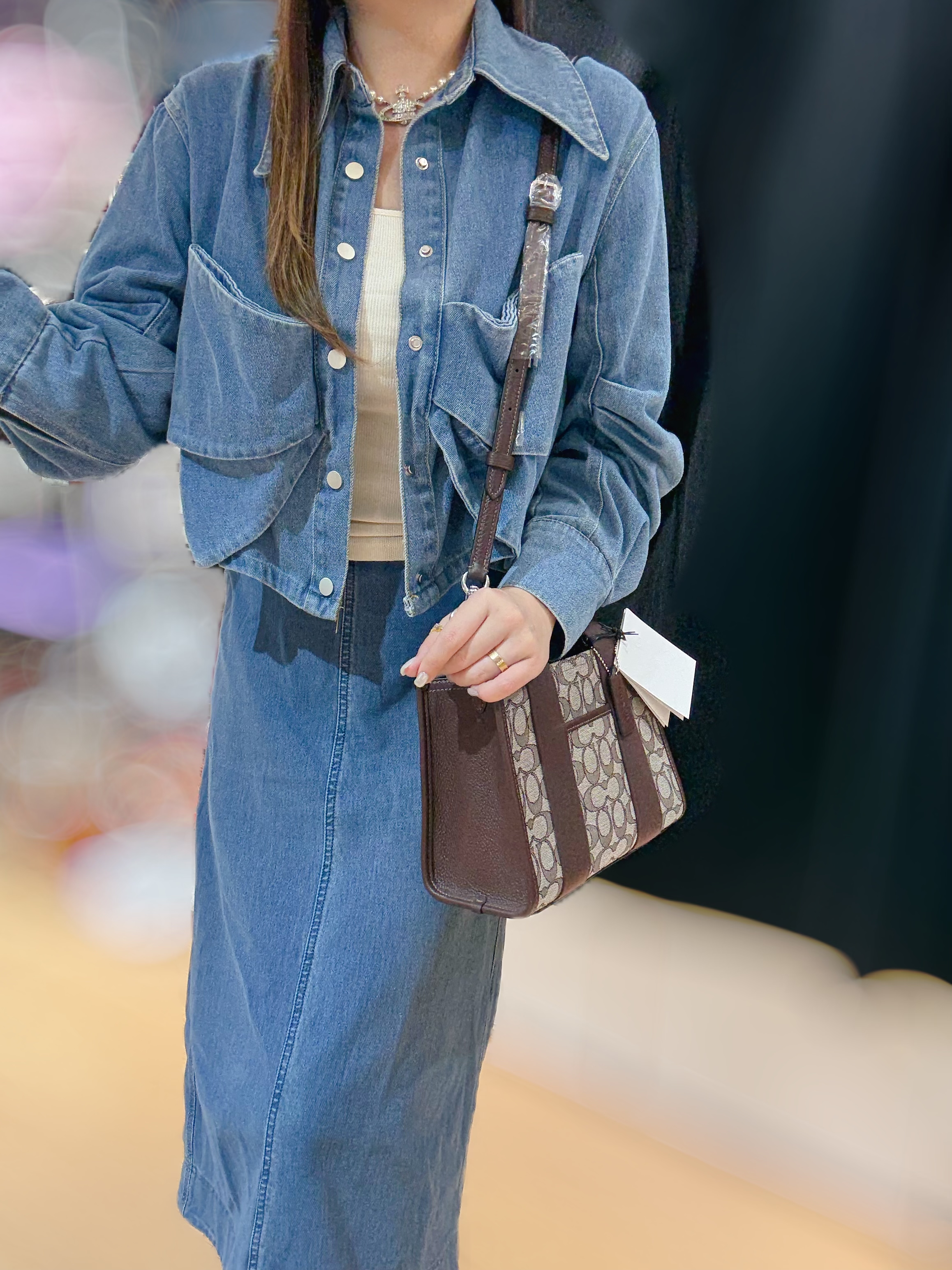 Coach Smith tote canvas/brown/m