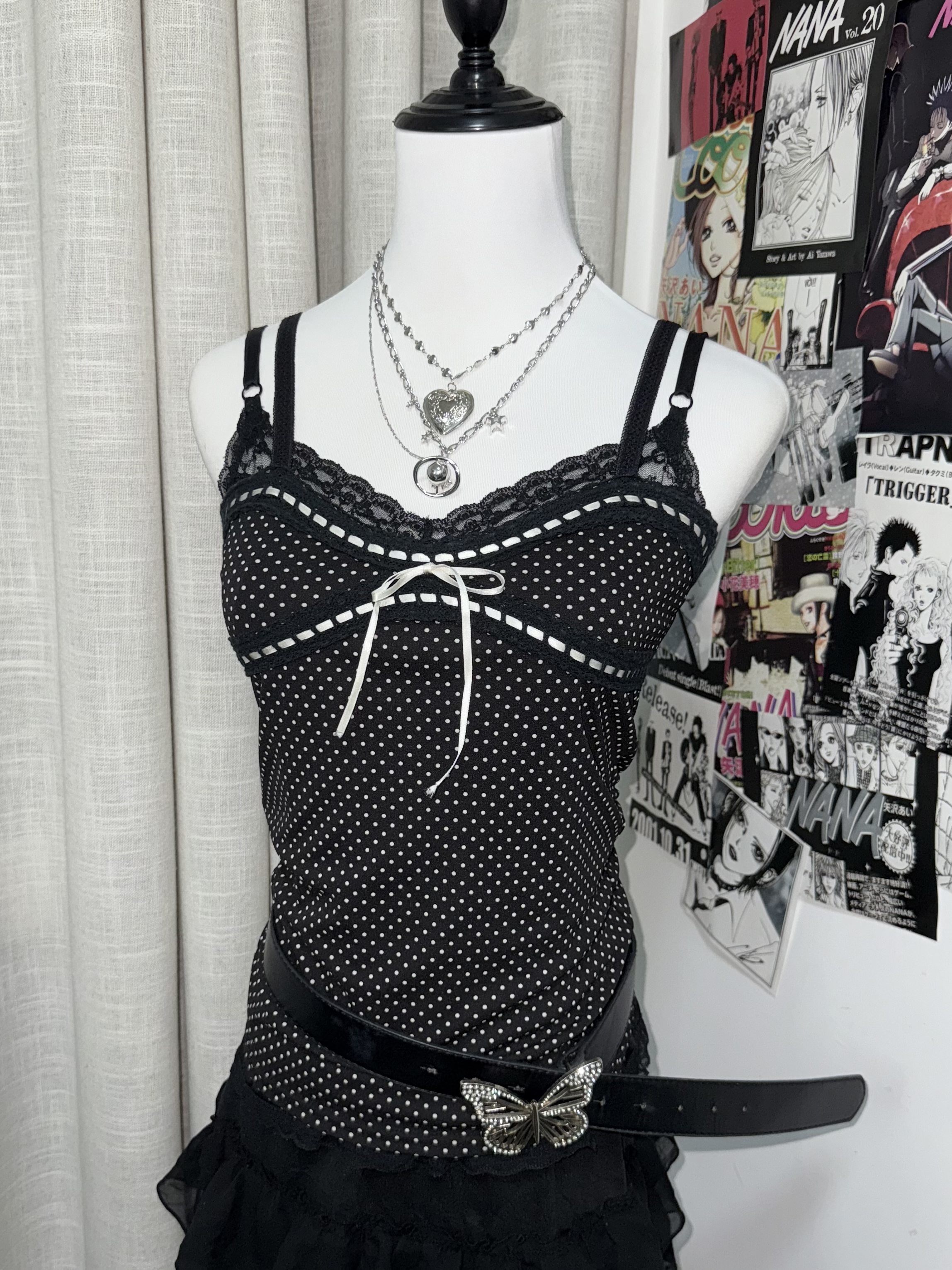 Dark Gothic Loli Lace Trim Shrug