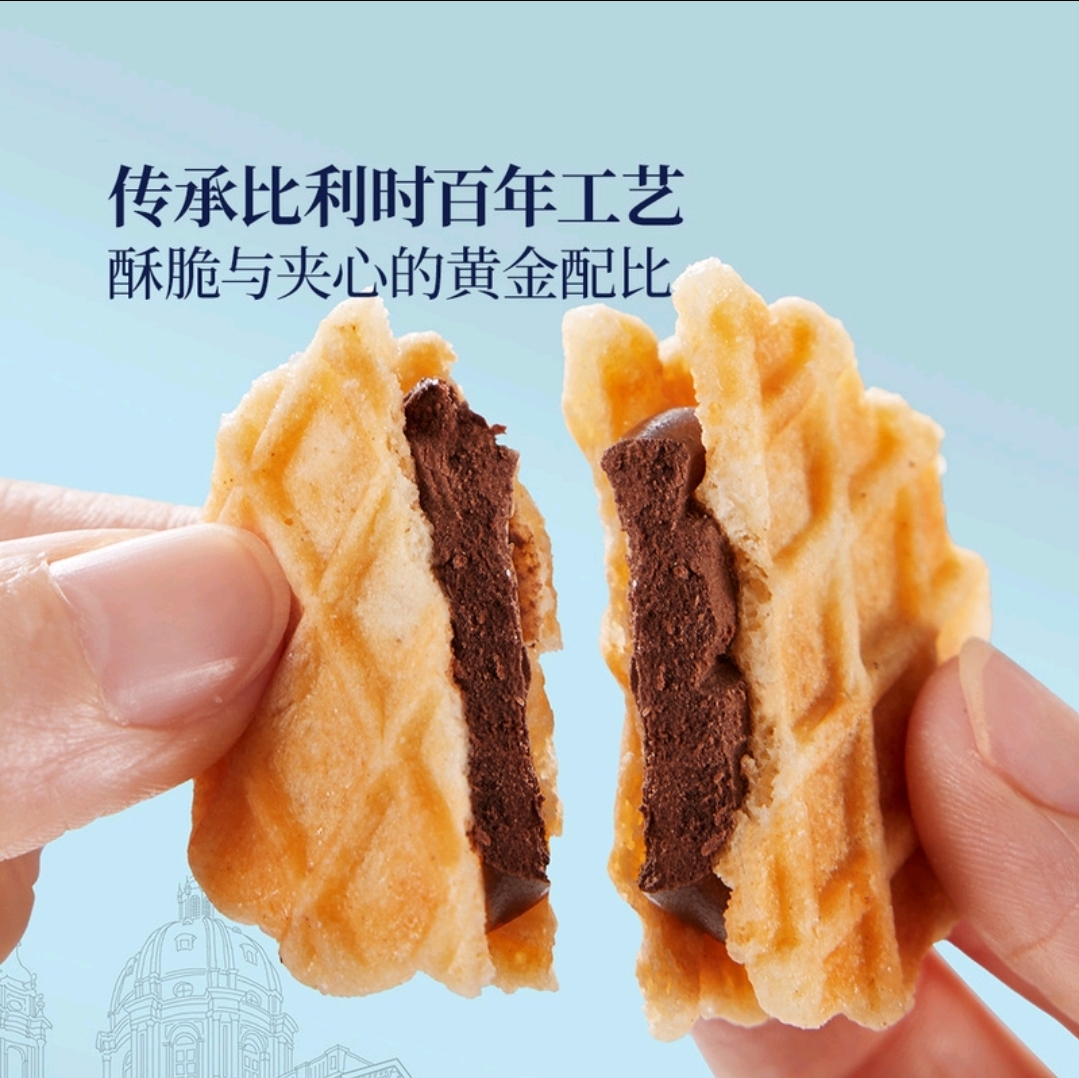 Jules Destrooper 比利時巧克力味夾心黃油華夫餅 540g