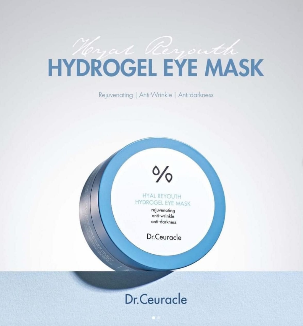 【預訂】韓國直送  DR.CEURACLE 爆水玻尿酸眼膜 60片
